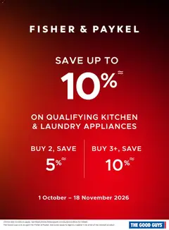 Preview of The Good Guys Fisher & Paykel - valid from 01/10/2026