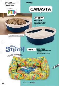 Vista previa de Andrea catálogo Pets, nuevo folleto de la tienda, válido en México a partir del 24/05/2026 | Página: 10 | Productos: Durazno, Cama, Canasta