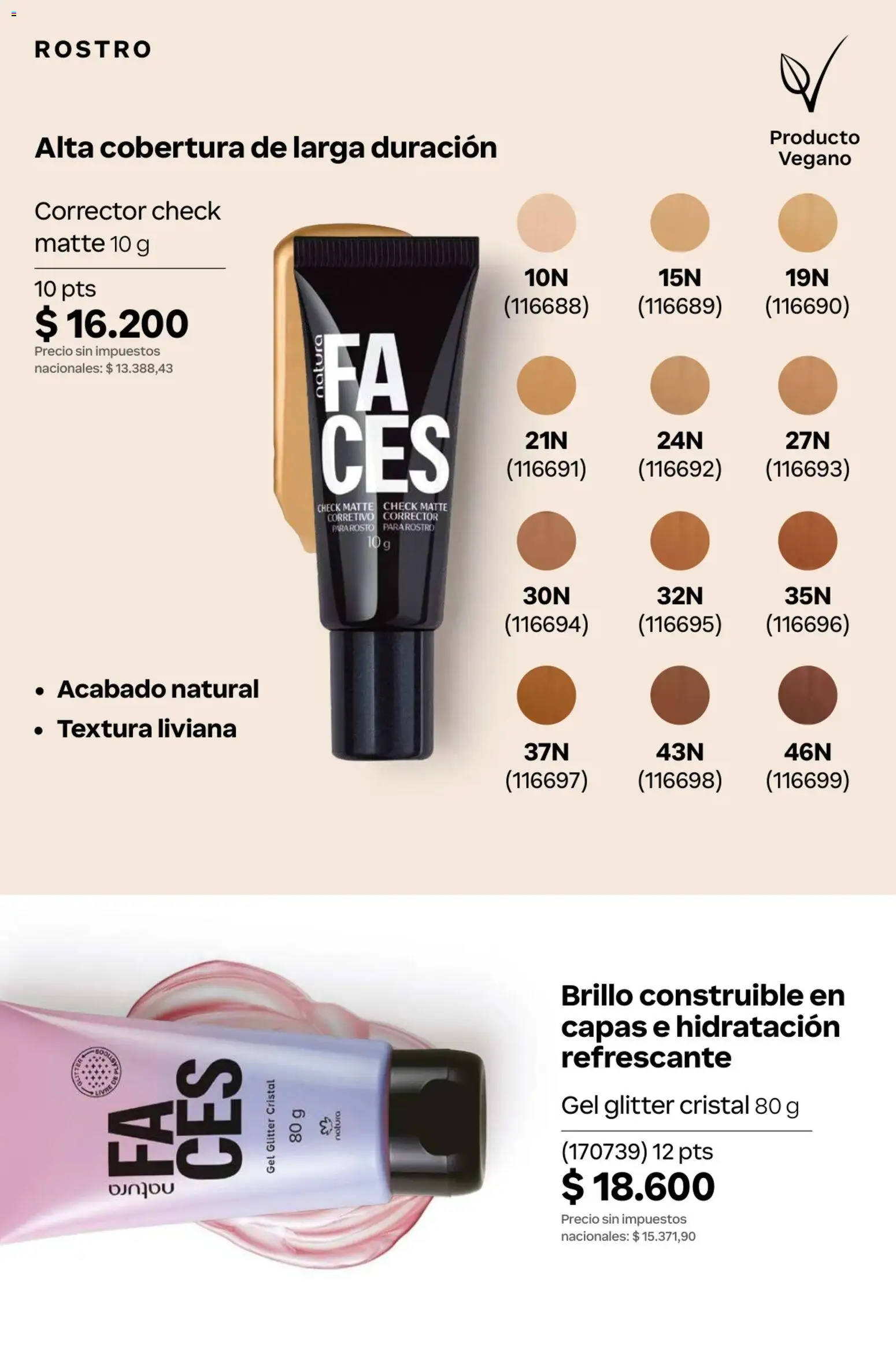 Catálogo Natura Ciclo 10 │ válido desde el 30/06/2026 | Página: 154 | Productos: Brillo, Glitter