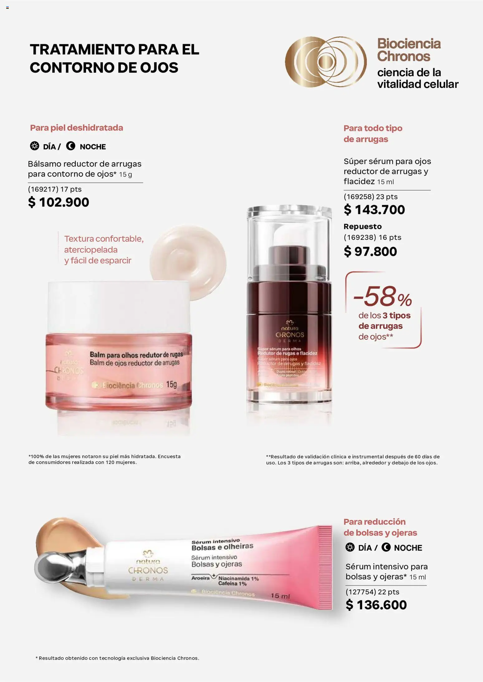 Natura revista - valida desde el 01/07/2026 | Página: 109 | Productos: Bálsamo, Serum, Contorno, Contorno de ojos