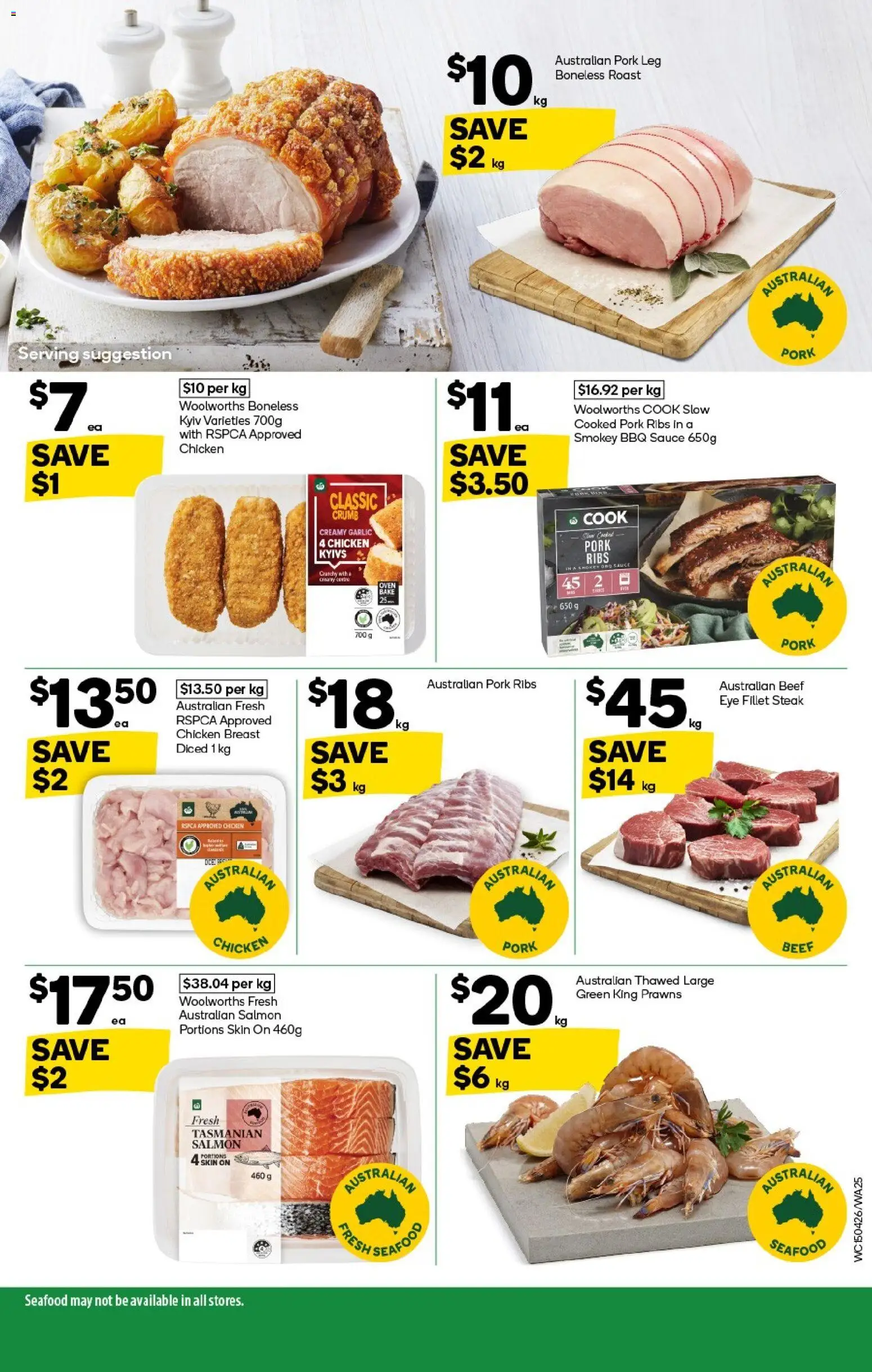 Woolworths catalogue - valid from 15.04.2026 | Page: 25 | Products: BBQ Sauce, Chicken, Seafood, Garlic