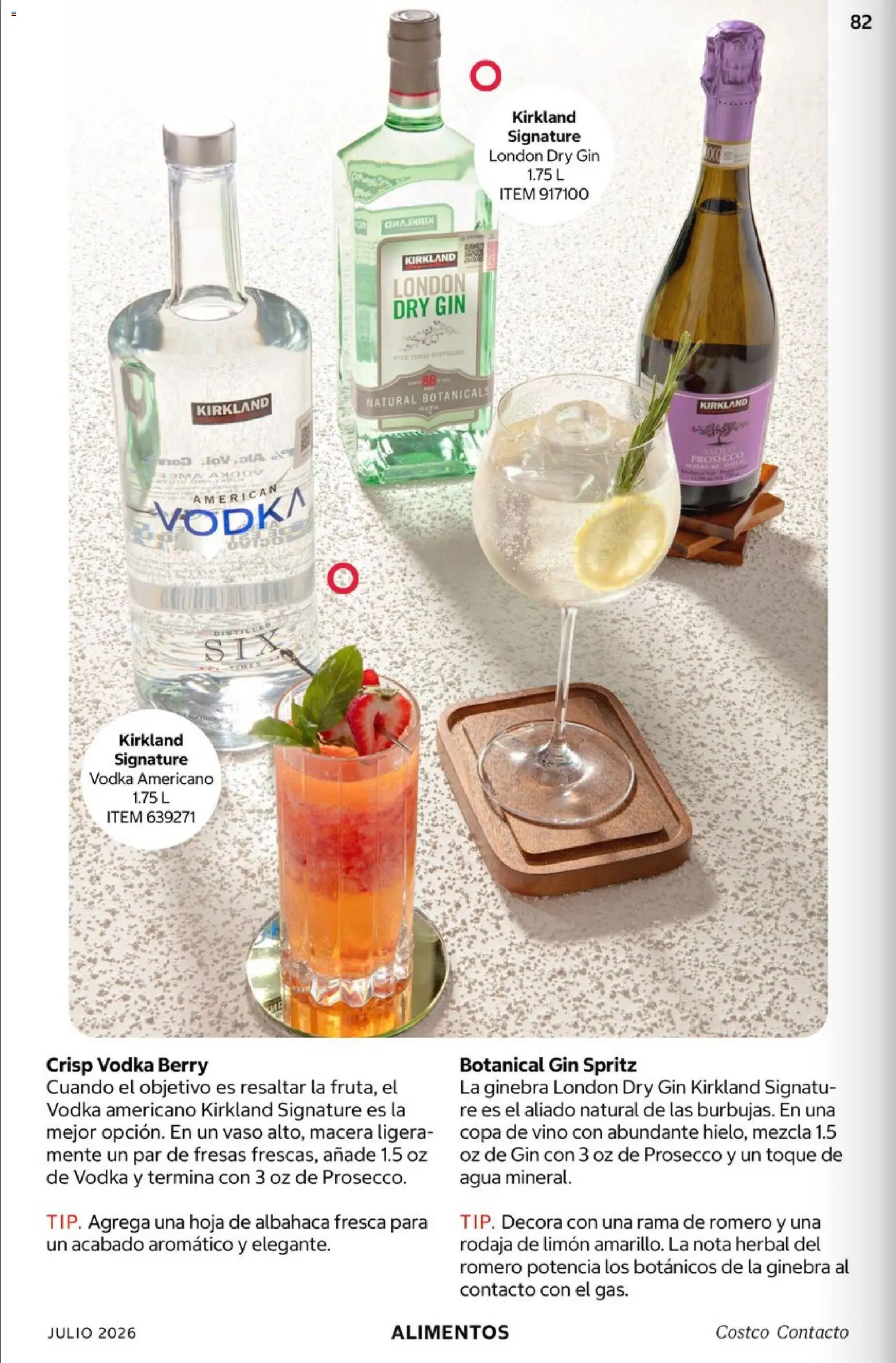 Nuevas ofertas de Costco válidas en toda la República Mexicana desde el 01/07/2026. ¡Encuentra las mejores ofertas en Costco Revista Julio 2026! | Página: 82 | Productos: Limón, Fresas, Vino, Vodka