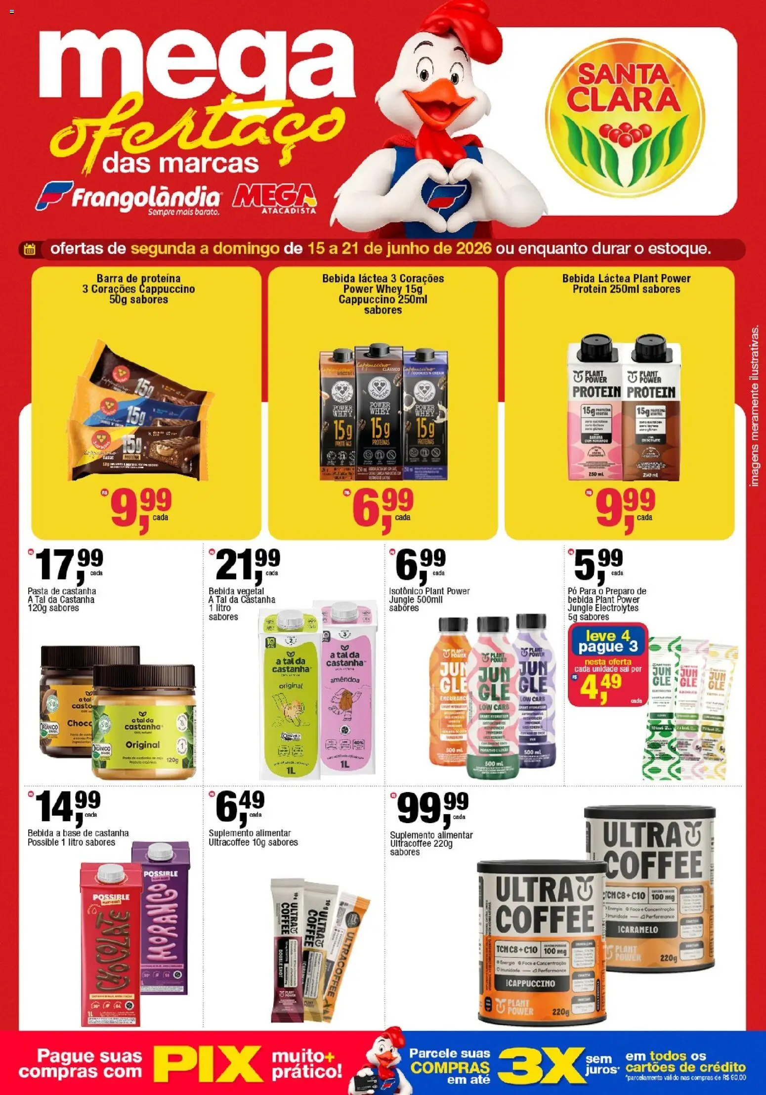 Frangolândia Folheto - válido de 15.06.2026 | Página: 2 | Produtos: Pó, Base, Barra de proteína, Isotônico