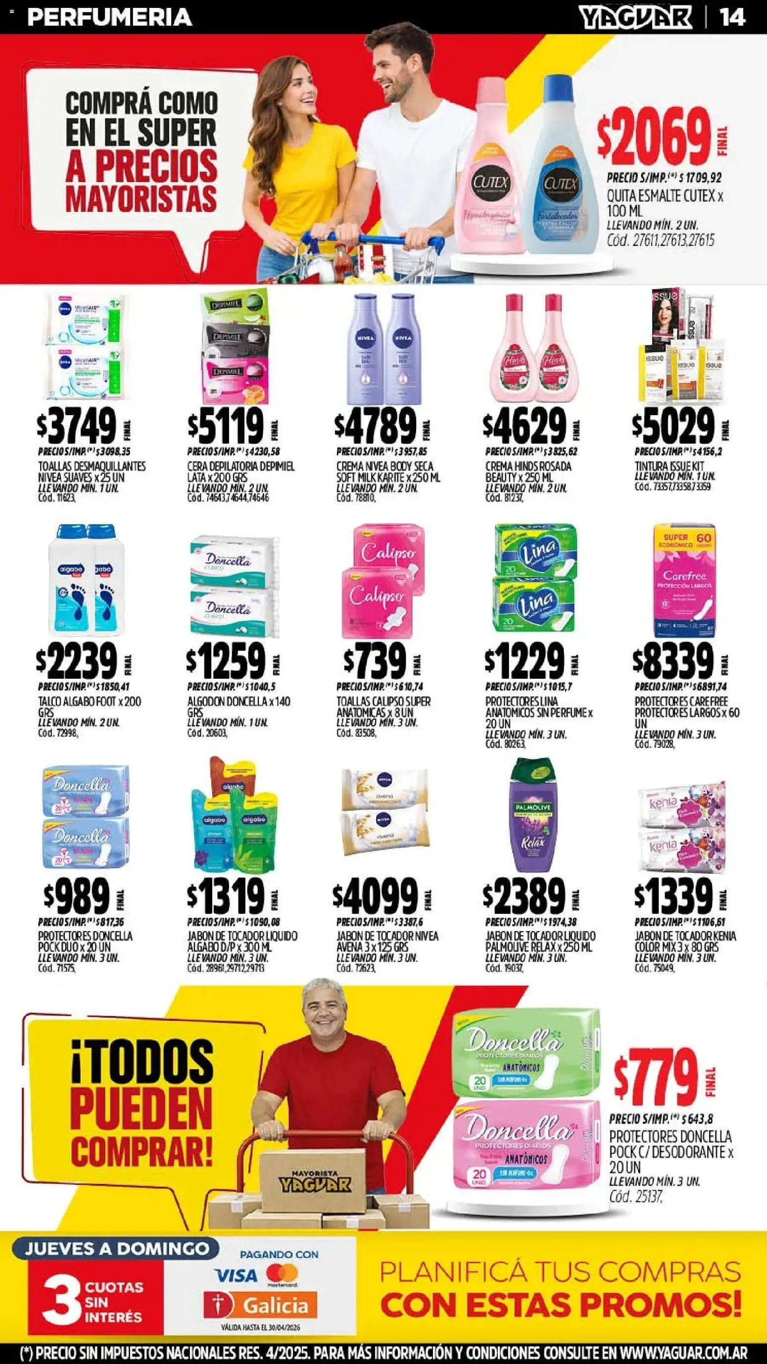Yaguar - Oferta Semanal San Juan │ válido desde el 11.05.2026 | Página: 14 | Productos: Tintura, Avena, Cera, Protectores diarios