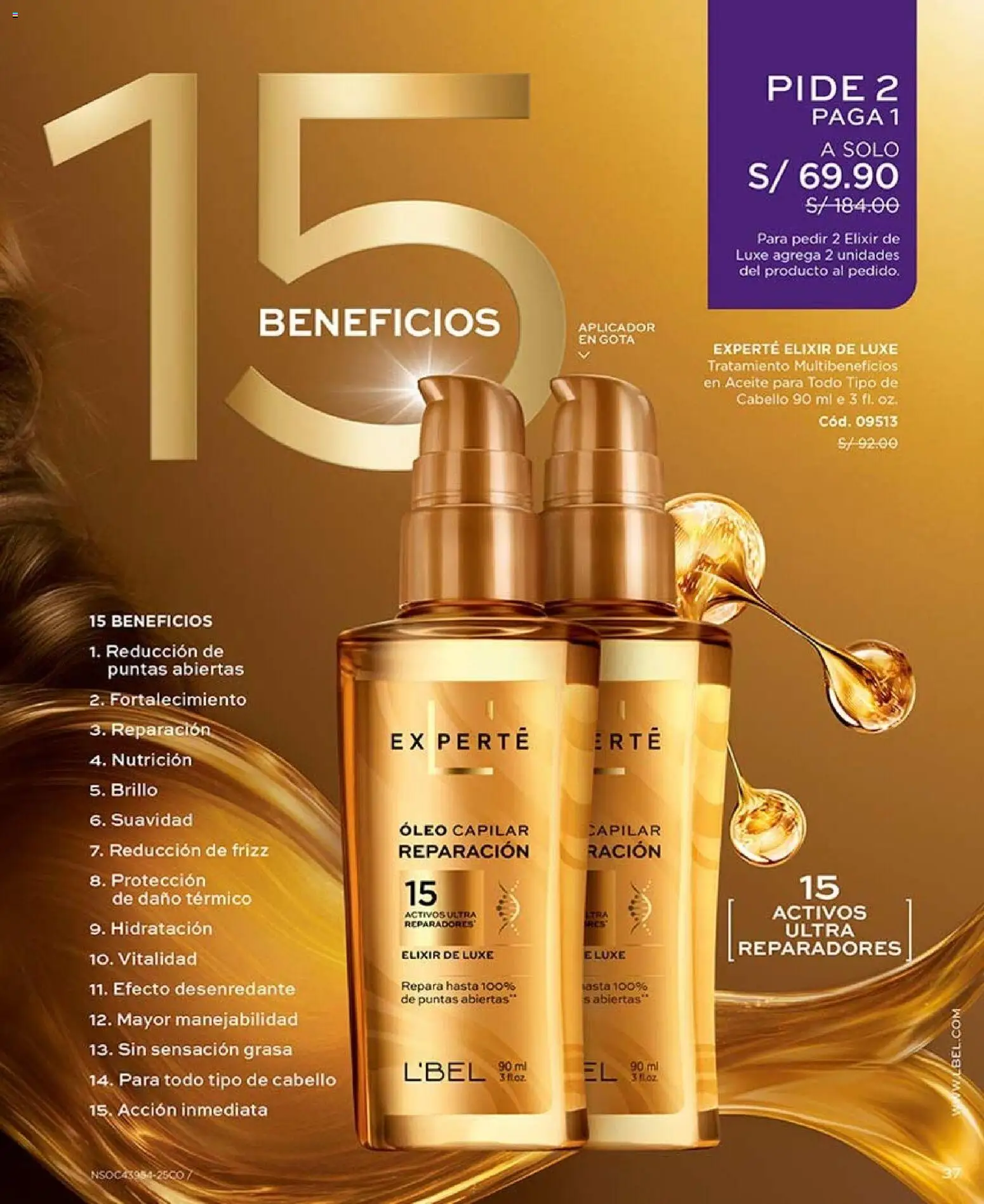 Catálogo L'Bel válido desde 22/08/2026 | Página: 37 | Productos: Aceite