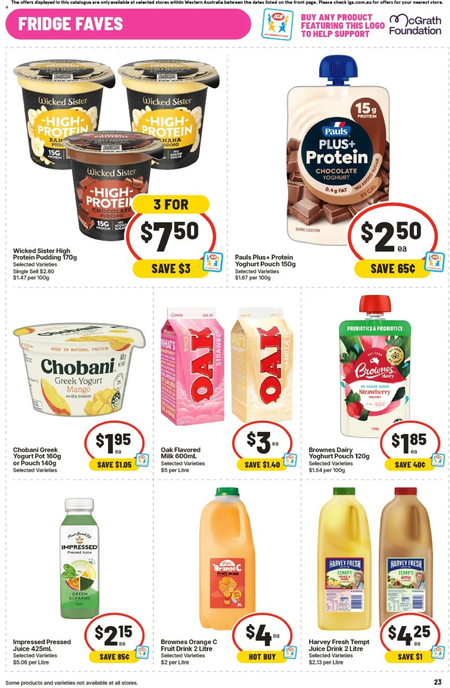 IGA catalogue - valid from 16/09/2026 | Page: 24 | Products: Yogurt, Juice, Pudding, Mango