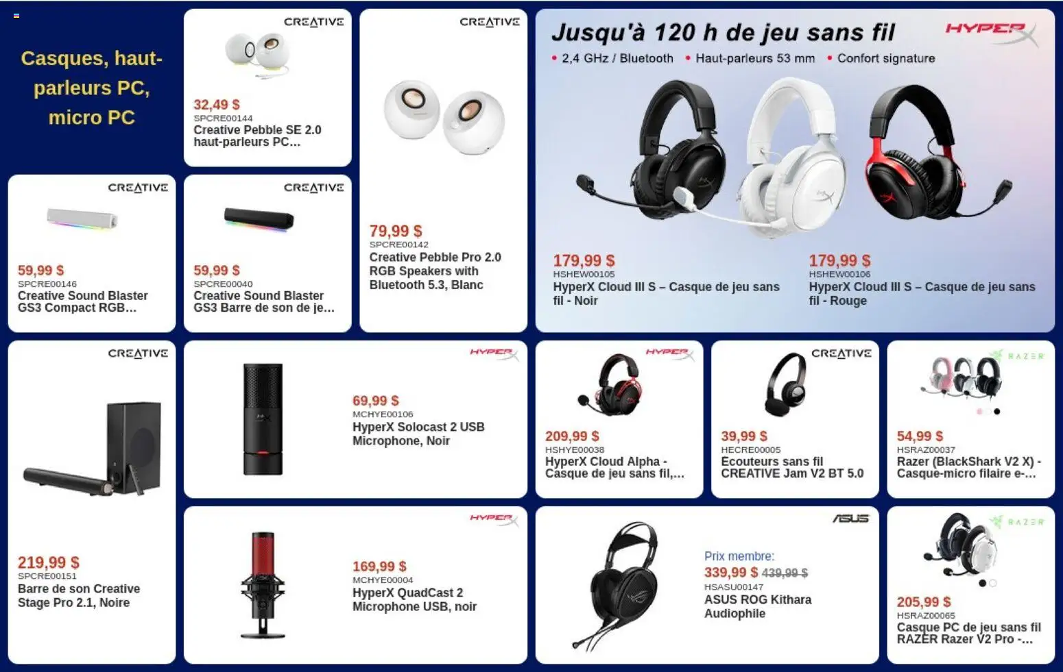 Canada Computers flyer valid from Sep 29, 2026 | Page: 9 | Products: PC, Microphone, Jam