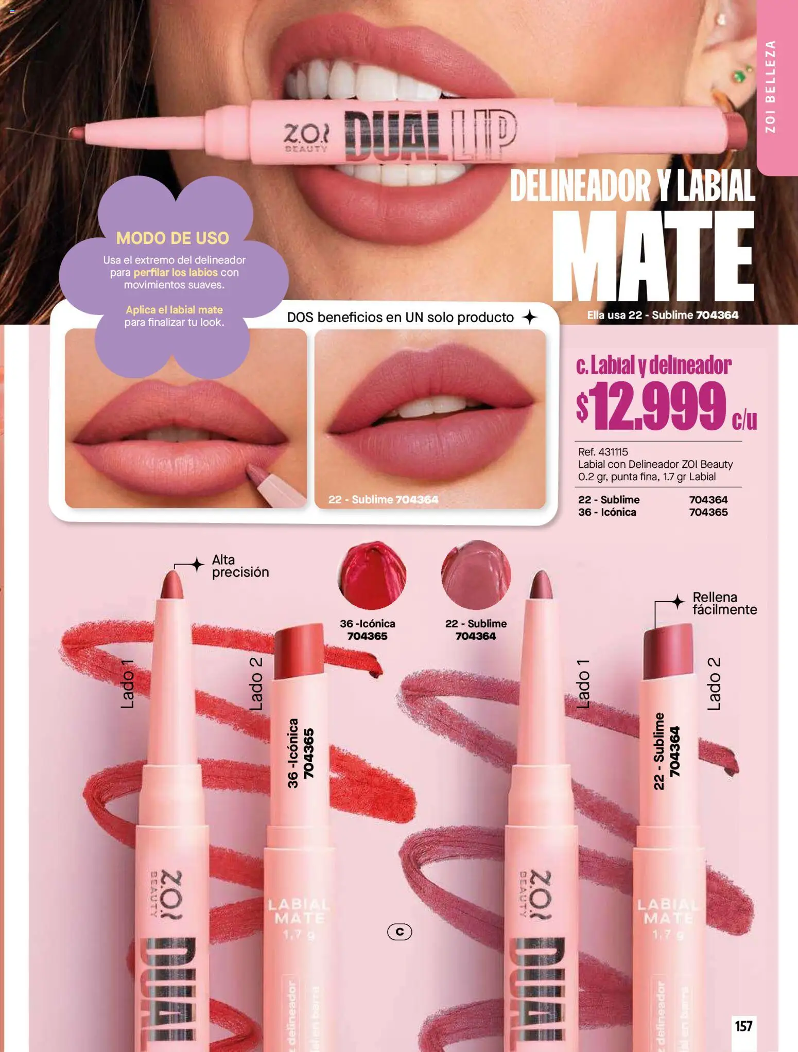 Carmel revista - valida desde el 01/07/2026 | Página: 157 | Productos: Delineador