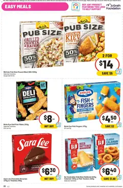 Preview of IGA catalogue Northbridge - valid from 16/09/2026 | Page: 23 | Products: Fish, Pasta, Foundation, Fish fingers