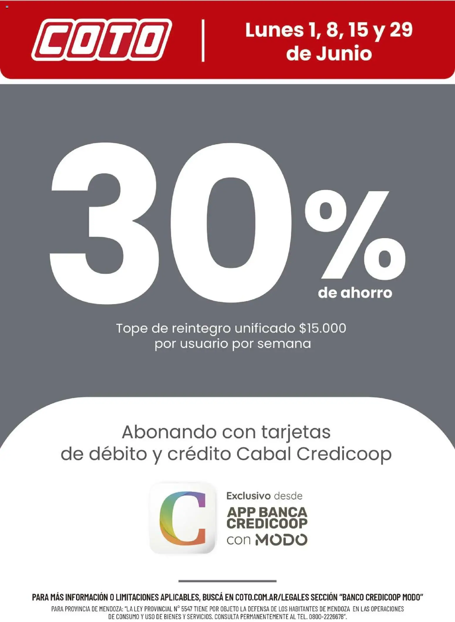 Coto - Banco Credicoop Modo Junio │ válido desde el 01.06.2026 | Página: 1
