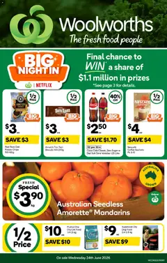 Preview of Woolworths catalogue - valid from 24/06/2026