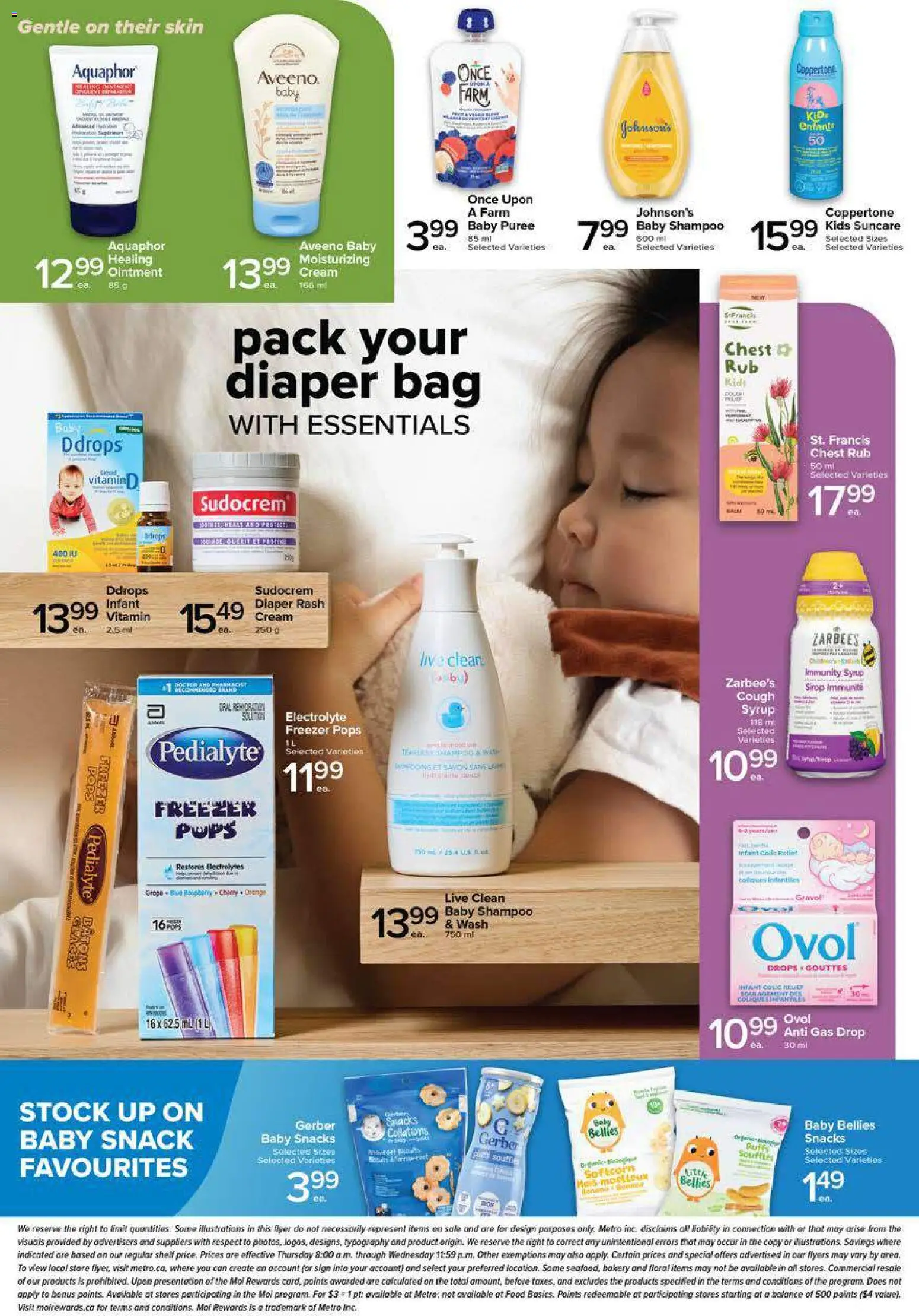 Metro flyer valid from Aug 27, 2026 | Page: 9 | Products: Shelf, Snacks, Syrup, Ice