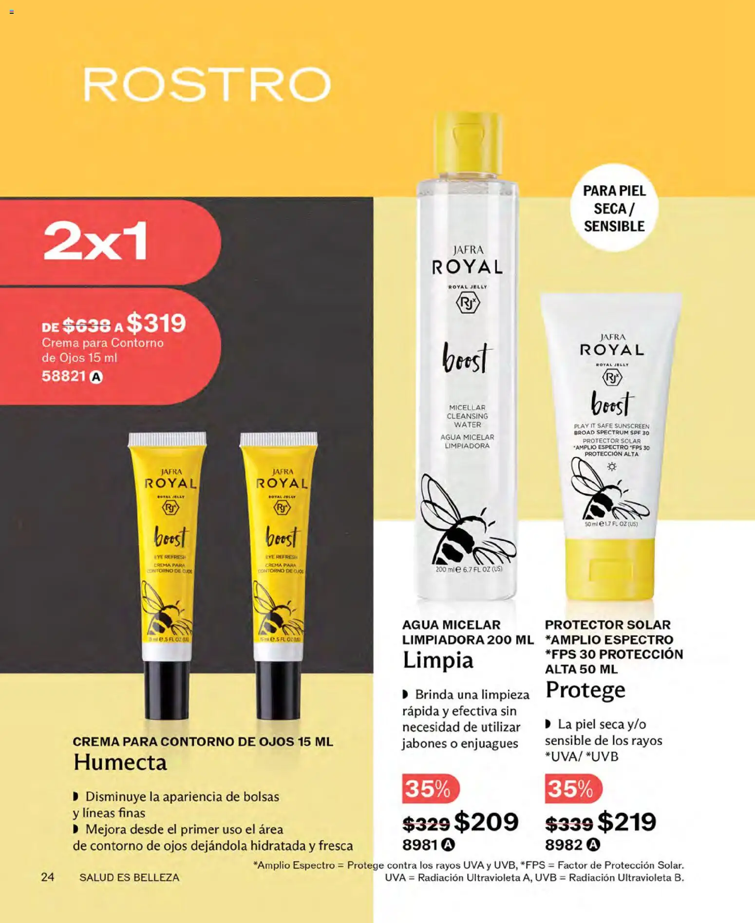 Nuevas ofertas de JAFRA válidas en toda la República Mexicana desde el 01.06.2026. ¡Encuentra las mejores ofertas en JAFRA catálogo! | Página: 24 | Productos: Contorno de ojos, Contorno, Agua, Uva