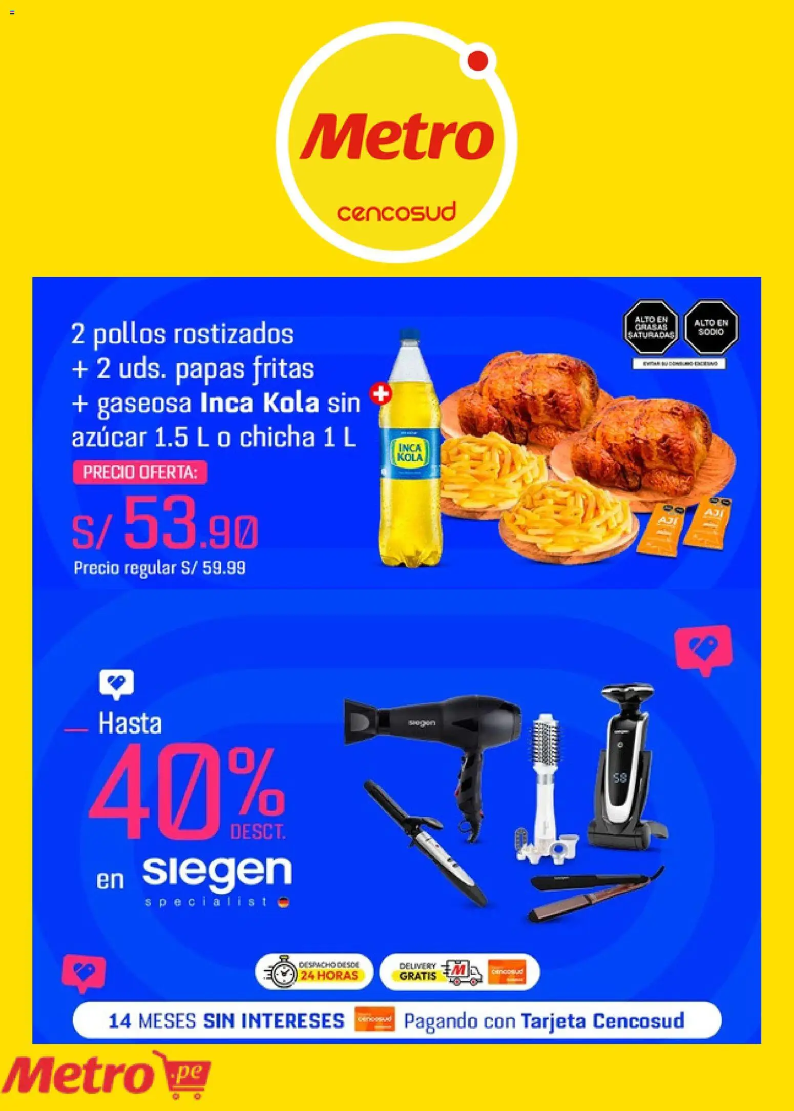 Catálogo Metro válido desde 13/07/2026 | Página: 6 | Productos: Papas fritas, Papas