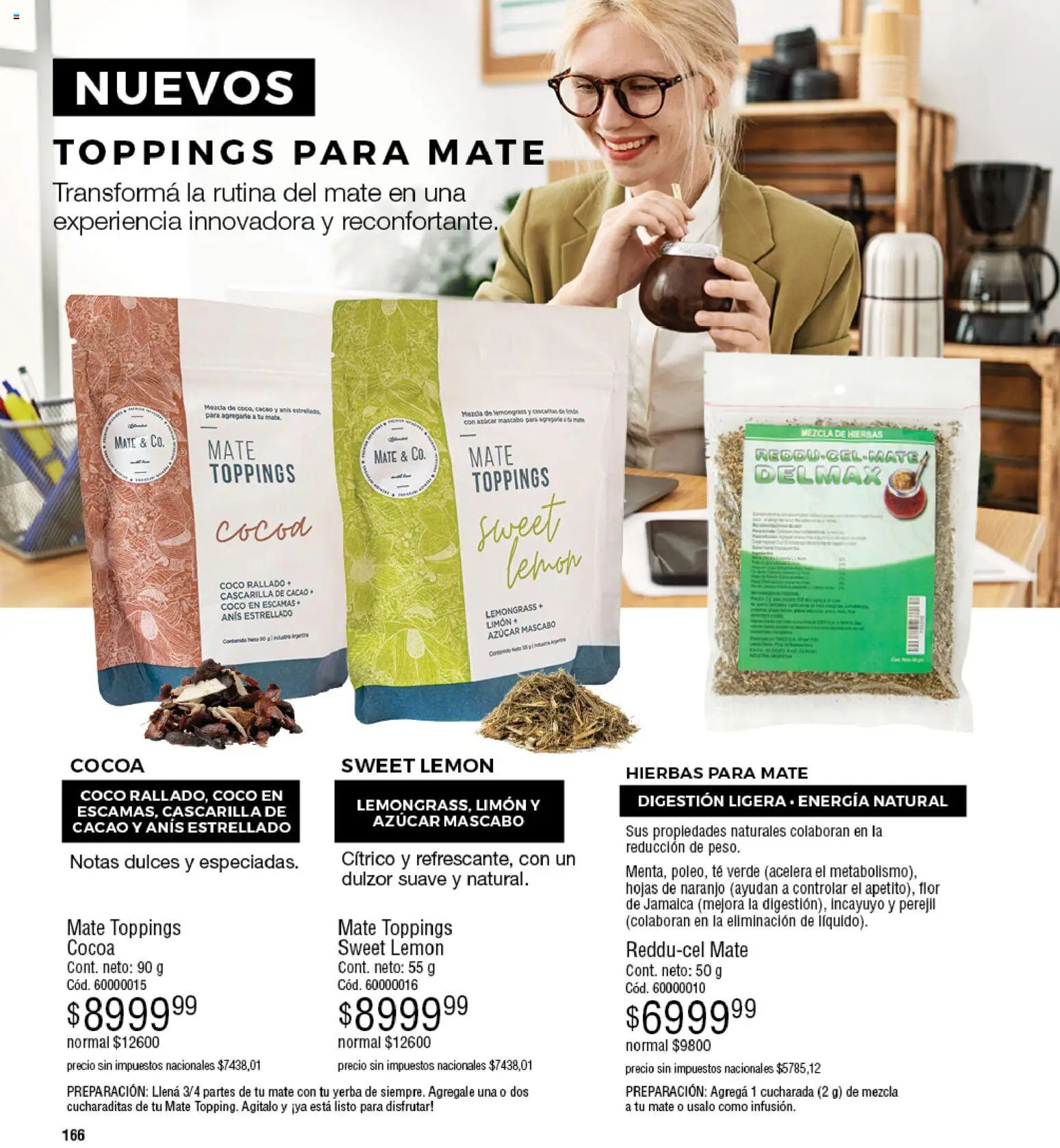 Millanel - Catálogo │ válido desde el 30/03/2026 | Página: 166 | Productos: Peso, Coco, Té verde, Cacao