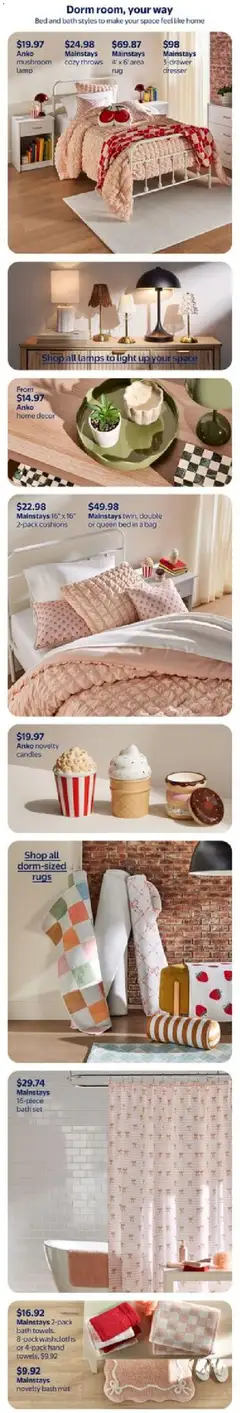 Preview of Mainstays twin, double or queen bed in a bag, Mainstays twin, double or queen bed in a bag from shop Walmart valid from Jul 30, 2026 | Page: 19 | Products: Bag, Bed, Blanket, Bath