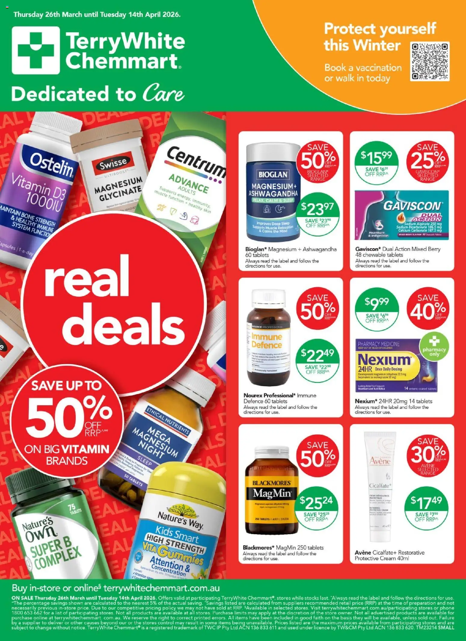 Terry White catalogue - valid from 26.03.2026 | Page: 1 | Products: Cream, Phone, Vitamin, Bed