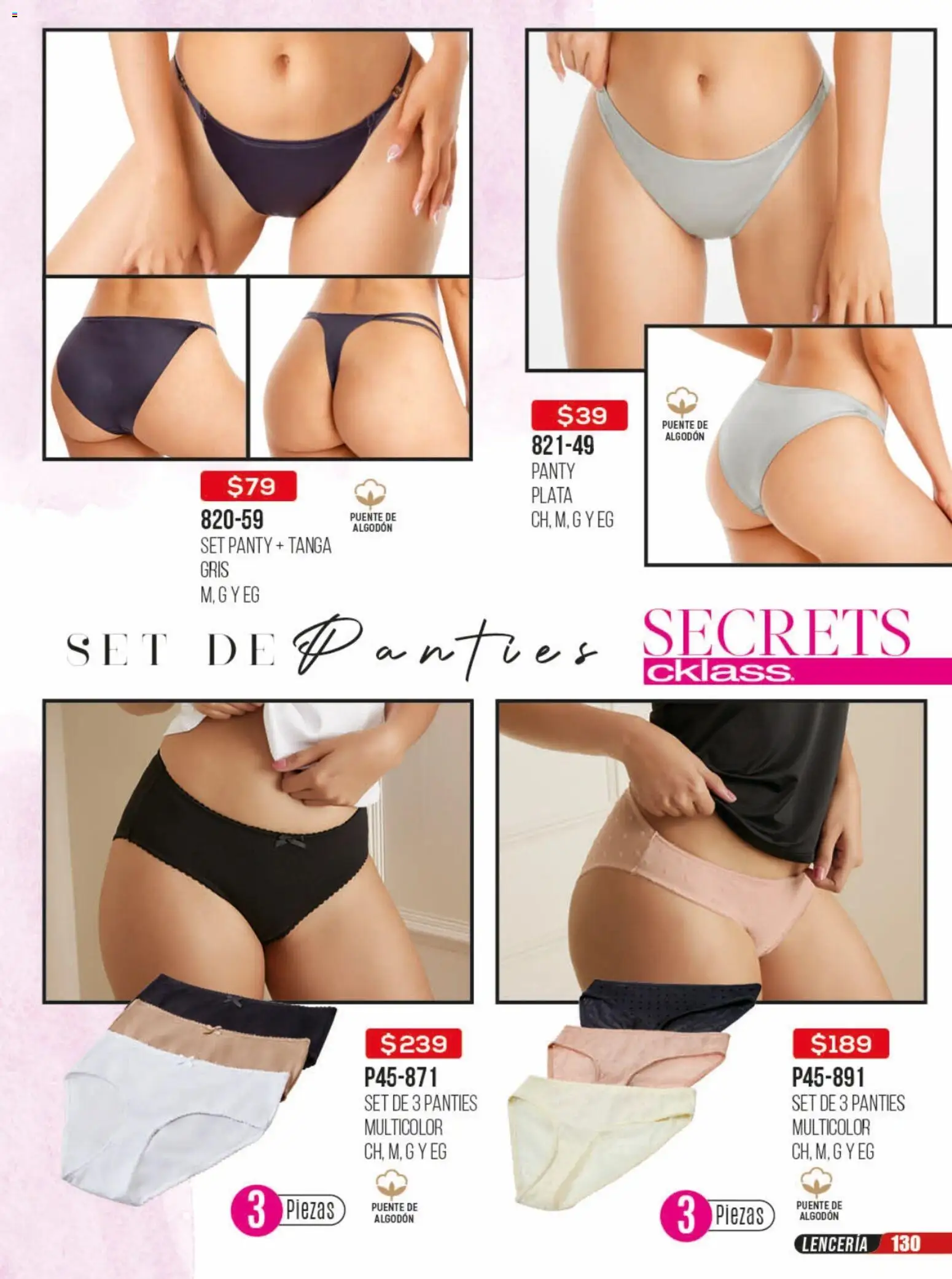 Nuevas ofertas de Cklass válidas en toda la República Mexicana desde el 23/06/2026. ¡Encuentra las mejores ofertas en Cklass catálogo Rebajas sobre rebajas ropa! | Página: 131 | Productos: Algodón, Lenceria