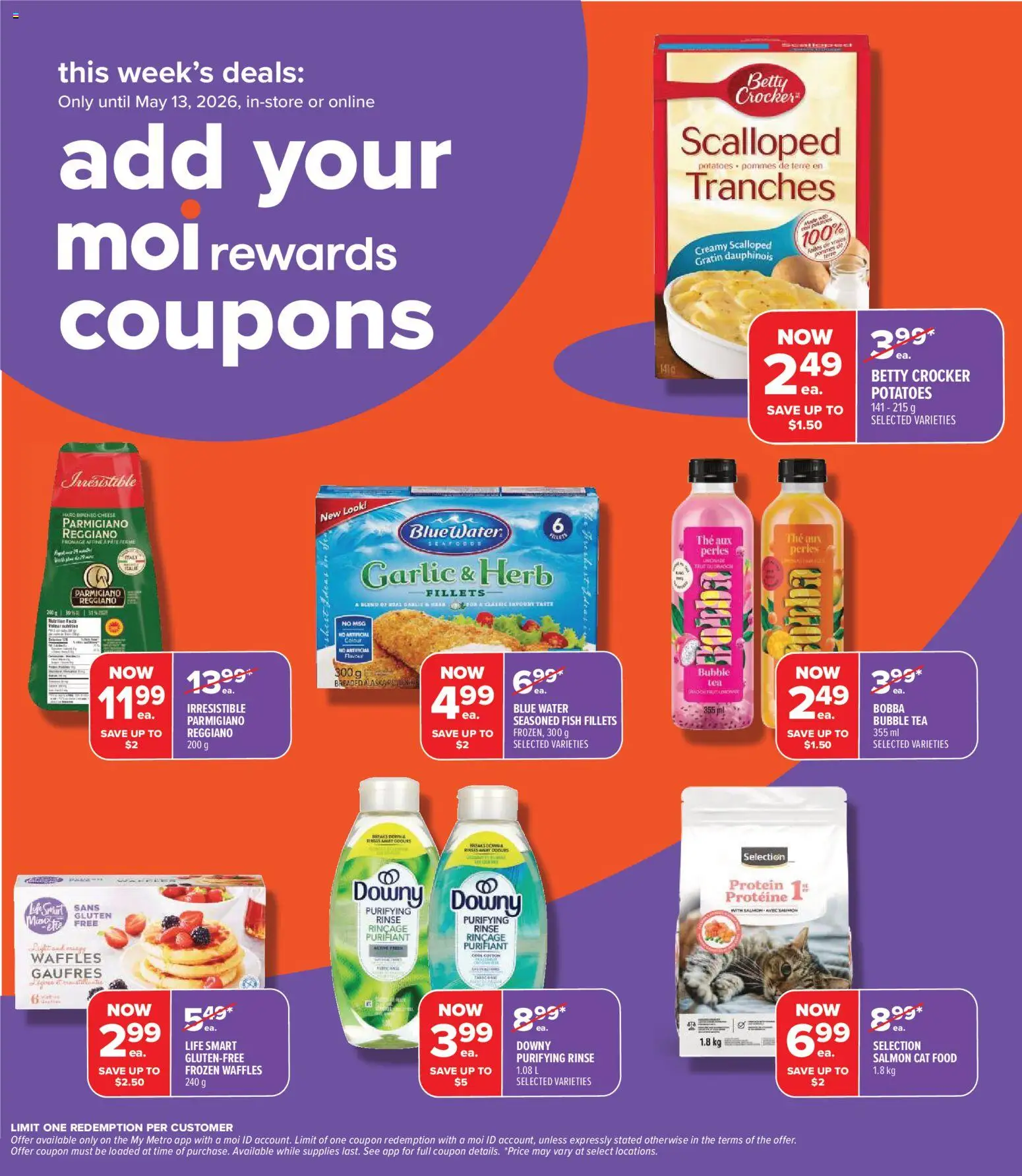 Metro flyer valid from 07.05.2026 | Page: 5 | Products: Fish, Tea, Potatoes, Cheese