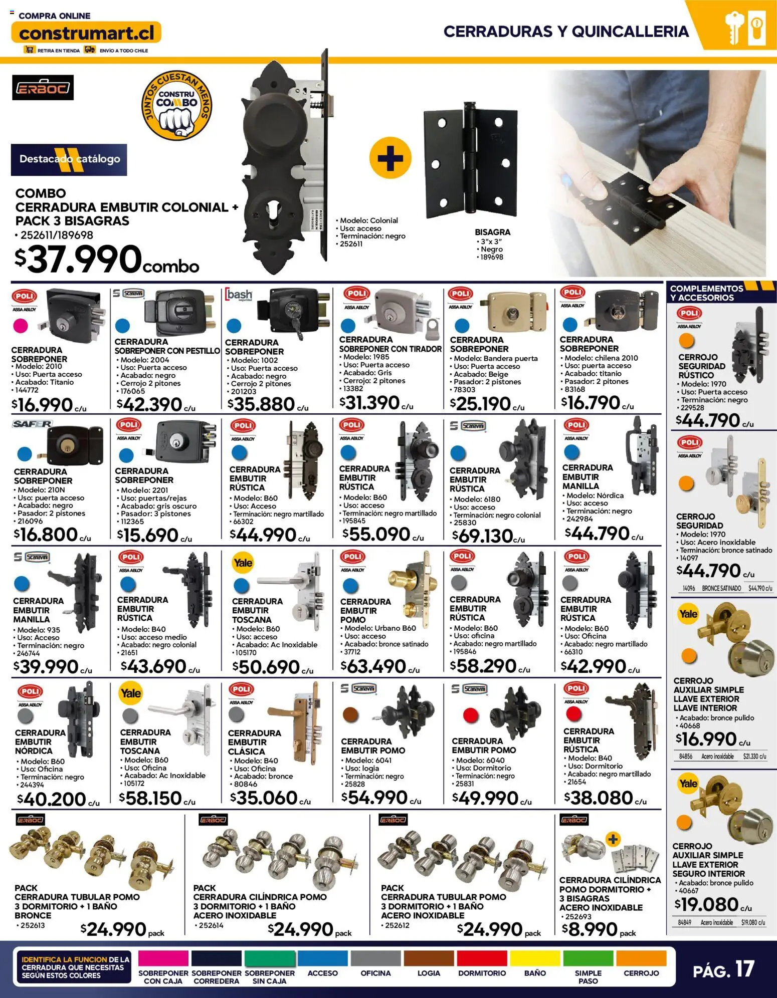 Construmart Ofertas │ válido desde el 31.07.2026 | Página: 17 | Productos: Tirador, Puerta, Llave, Bisagra