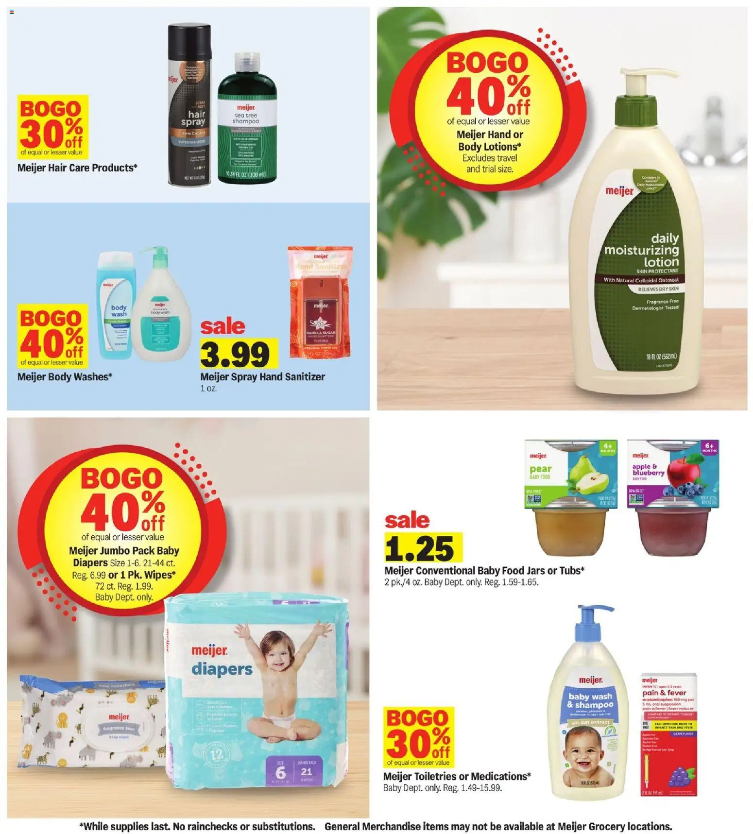 Meijer Weekly Ad - valid from 09/09/2026 | Page: 16 | Products: Diapers, Shampoo, Sugar, Vanilla