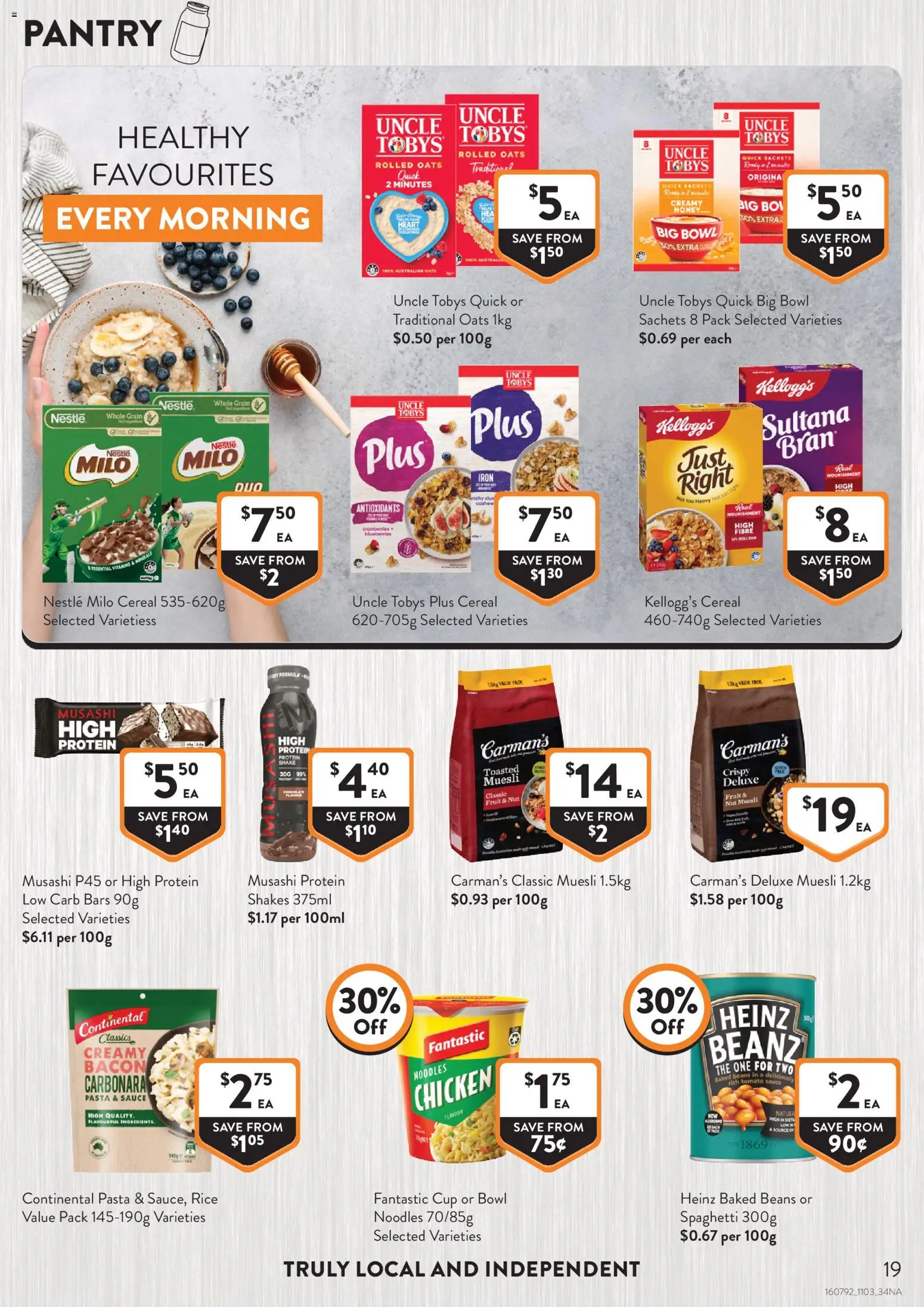 Foodworks catalogue - valid from 11.03.2026 | Page: 19 | Products: Chicken, Rice, Cereal, Pasta