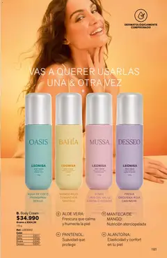 Leonisa catálogo -  Vista previa de la revista de la tienda Leonisa valido desde el 04.06.2026 | Página: 181 | Productos: Mango, Coco, Manteca, Loción tonificante