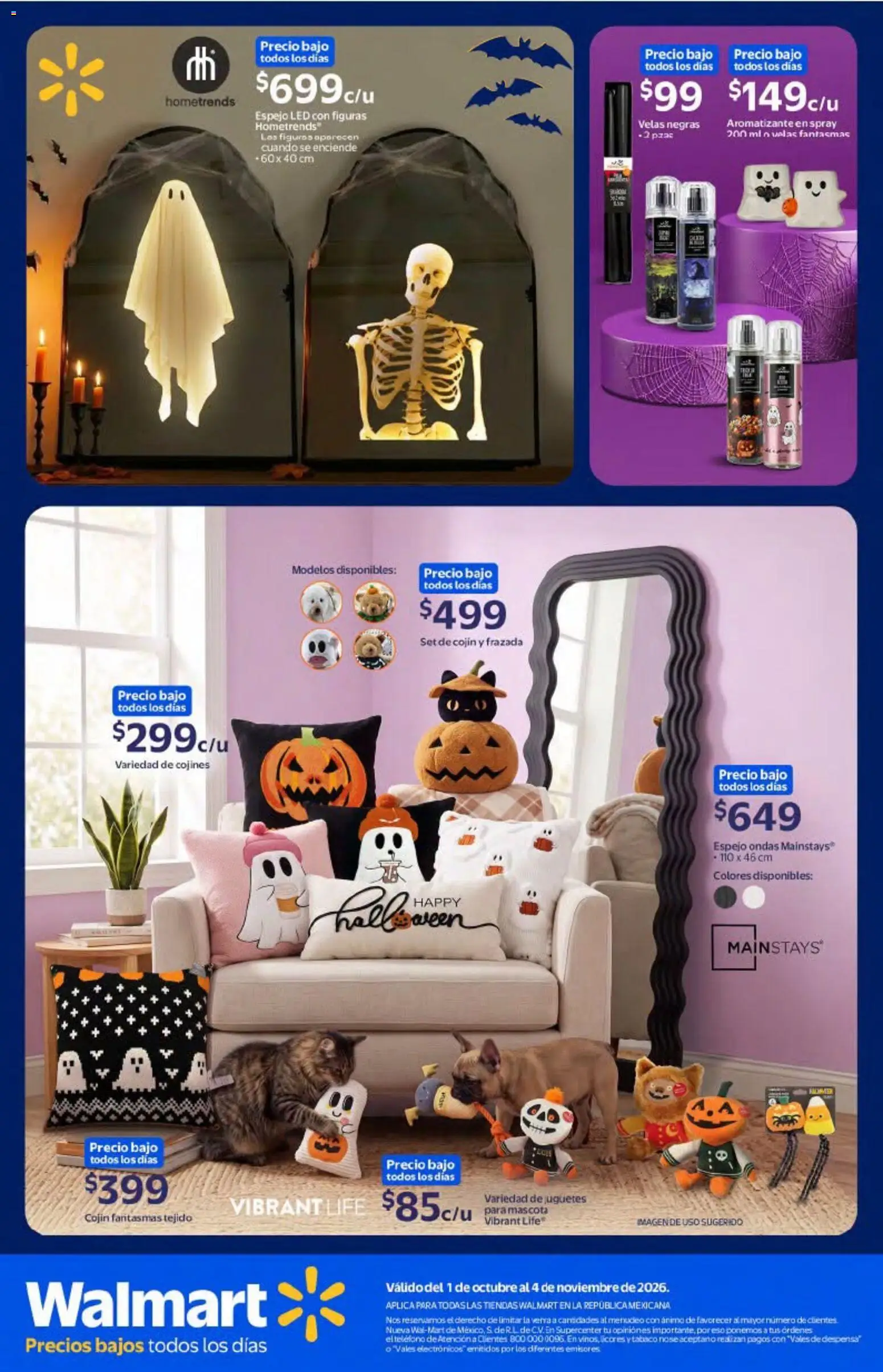 Nuevas ofertas de Walmart válidas en toda la República Mexicana desde el 01/10/2026. ¡Encuentra las mejores ofertas en Walmart folleto Halloween! | Página: 33