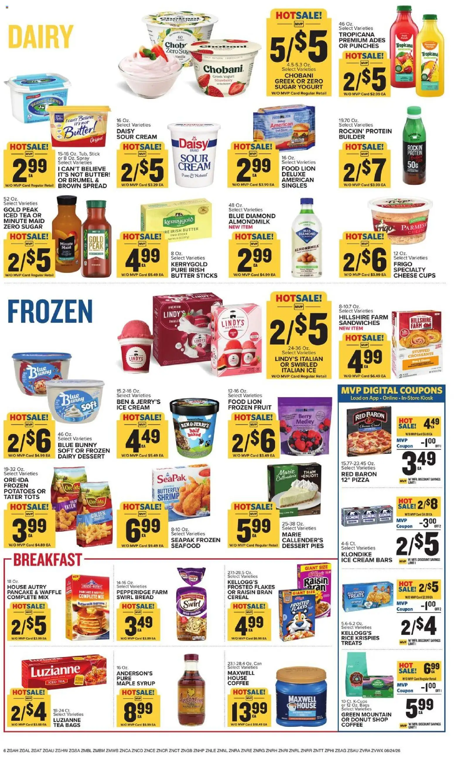Food Lion Weekly Ad - valid from 06/24/2026 | Page: 11 | Products: Bread, Potatoes, Sugar, Croissants
