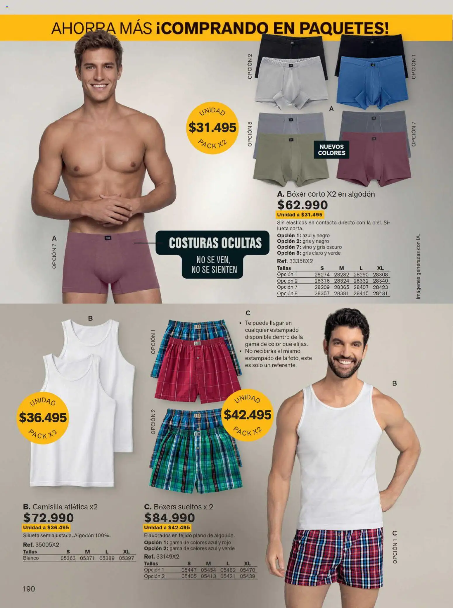 Leonisa revista - valida desde el 15/07/2026 | Página: 190 | Productos: Té, Algodón, Boxers, Vino