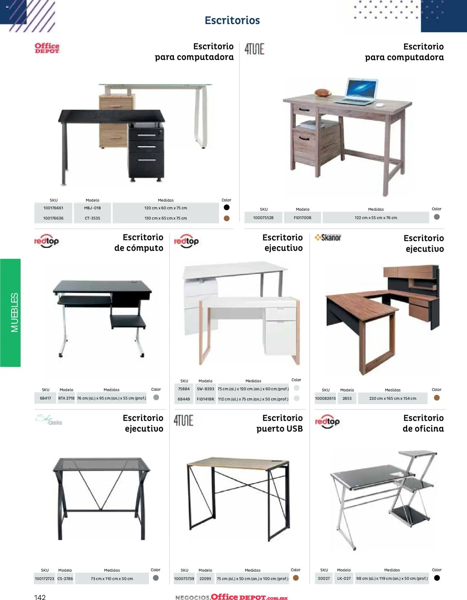 Nuevas ofertas de Office Depot válidas en toda la República Mexicana desde el 12/01/2026. ¡Encuentra las mejores ofertas en Office Depot catálogo 2026! | Página: 144 | Productos: Usb, Computadora, Escritorio