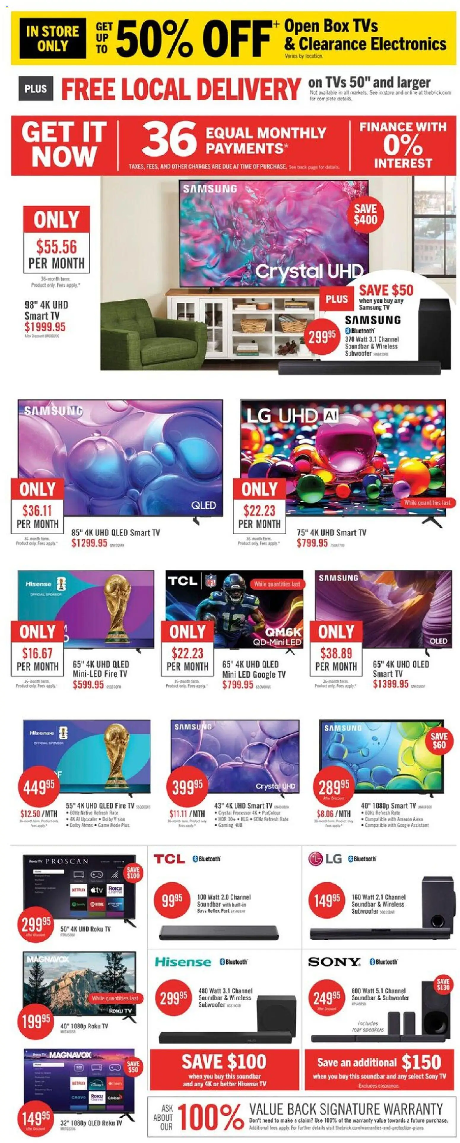 The Brick flyer valid from 17.04.2026 | Page: 2 | Products: Tv, Box