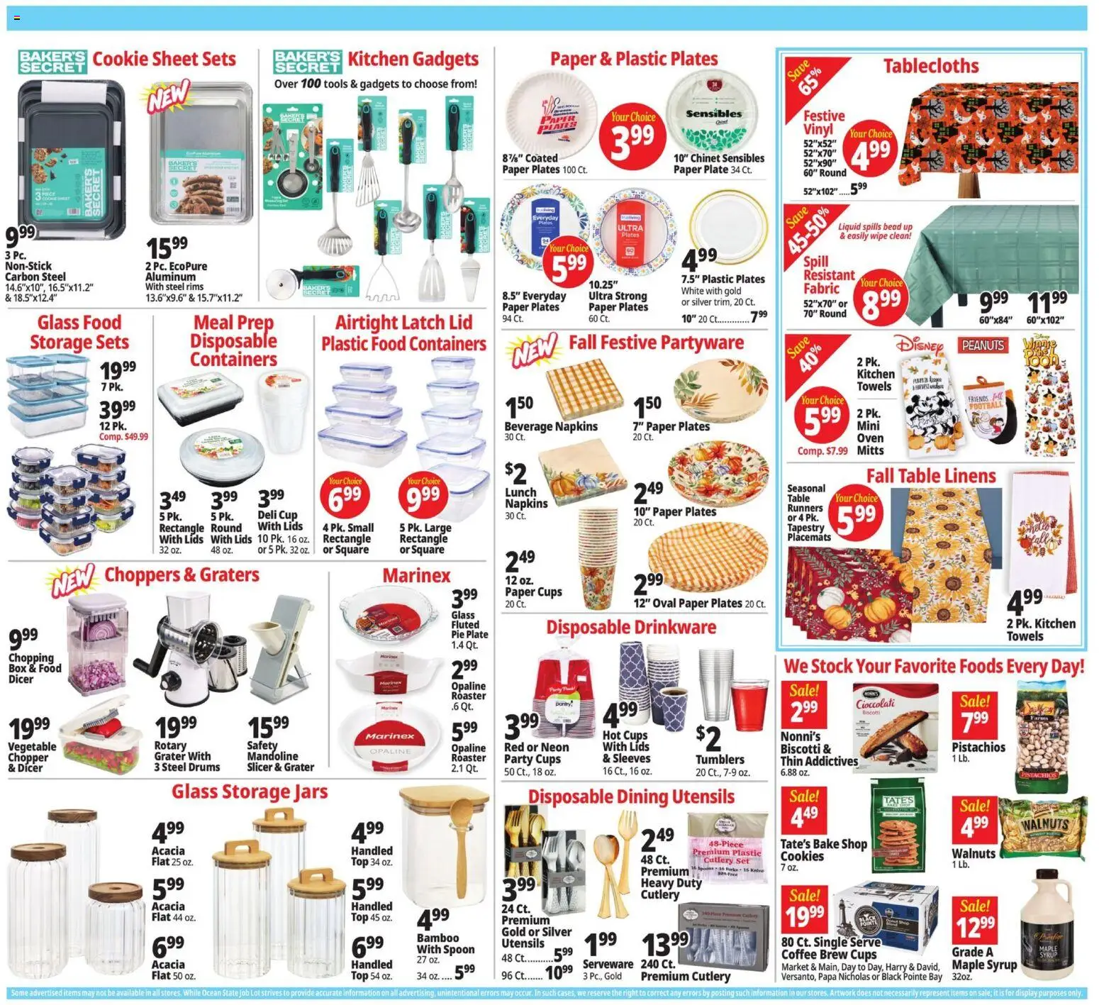 Ocean State Job Lot Weekly Ad - valid from 10/01/2026 | Page: 8 | Products: Walnuts, Pc, Tools, Oven