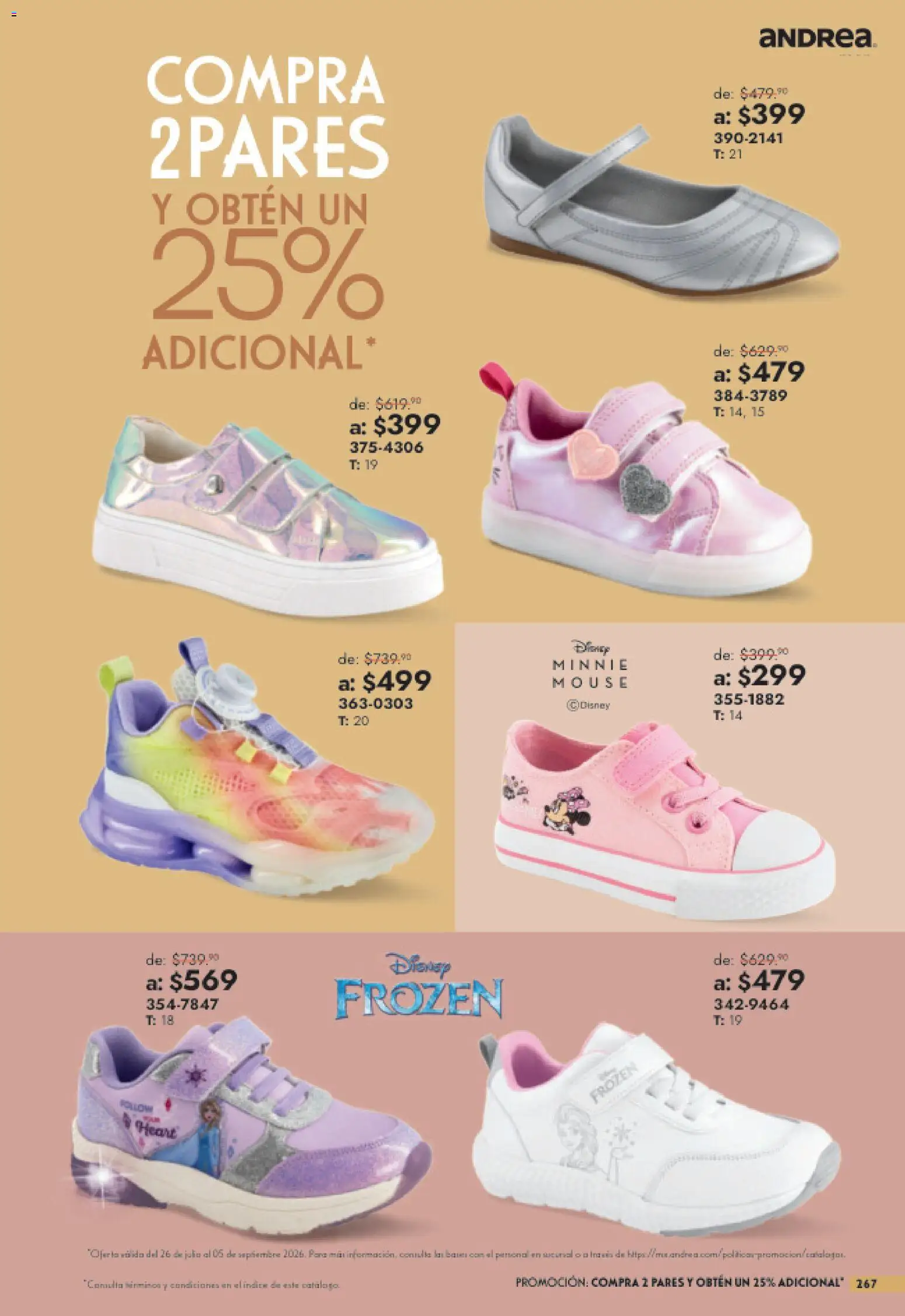 Nuevas ofertas de Andrea válidas en toda la República Mexicana desde el 26/07/2026. ¡Encuentra las mejores ofertas en Andrea catálogo Outlet! | Página: 267