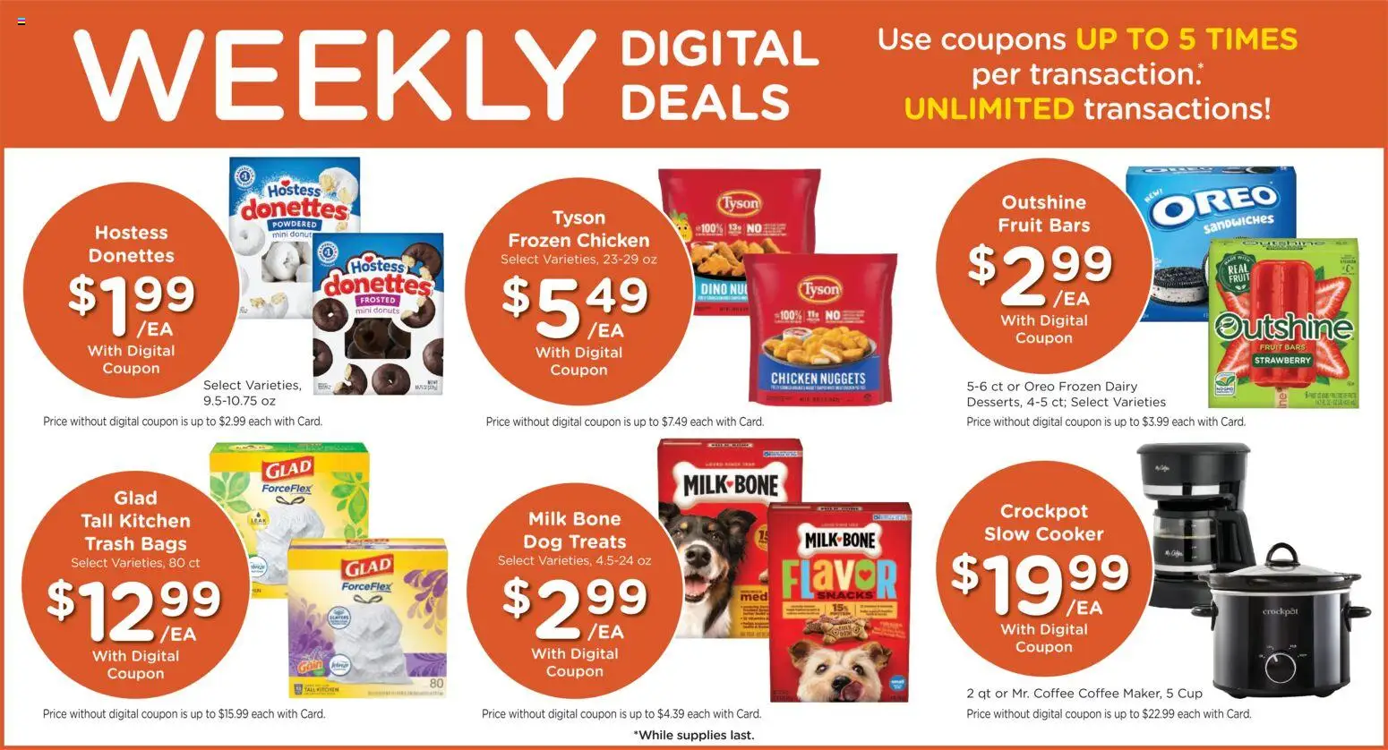 Fred Meyer Weekly Ad - valid from 08/12/2026 | Page: 4 | Products: Dog Treats, Chicken, Slow cooker, Fruit