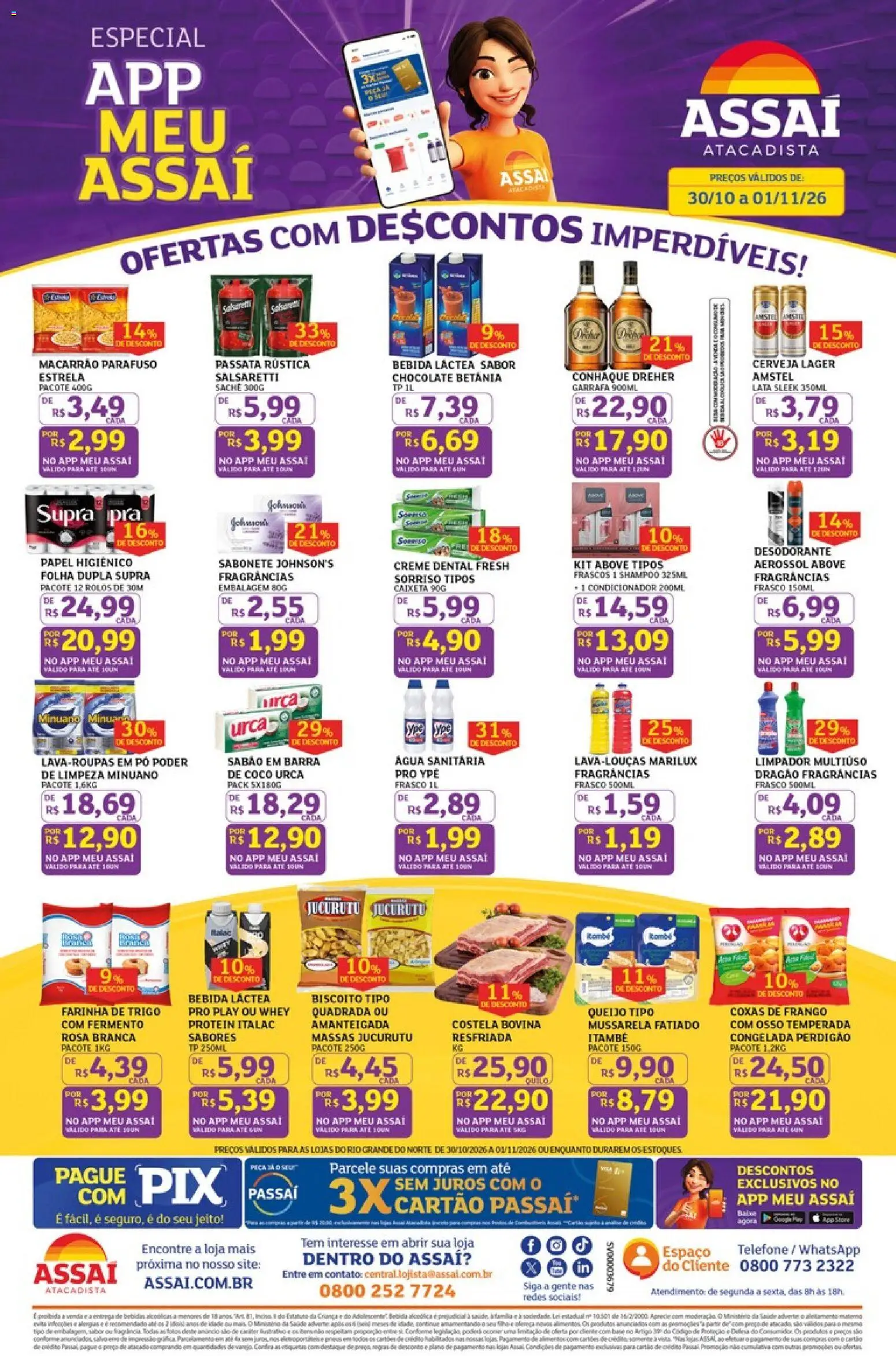Assaí Atacadista Folheto - válido de 30/10/2026 | Página: 1