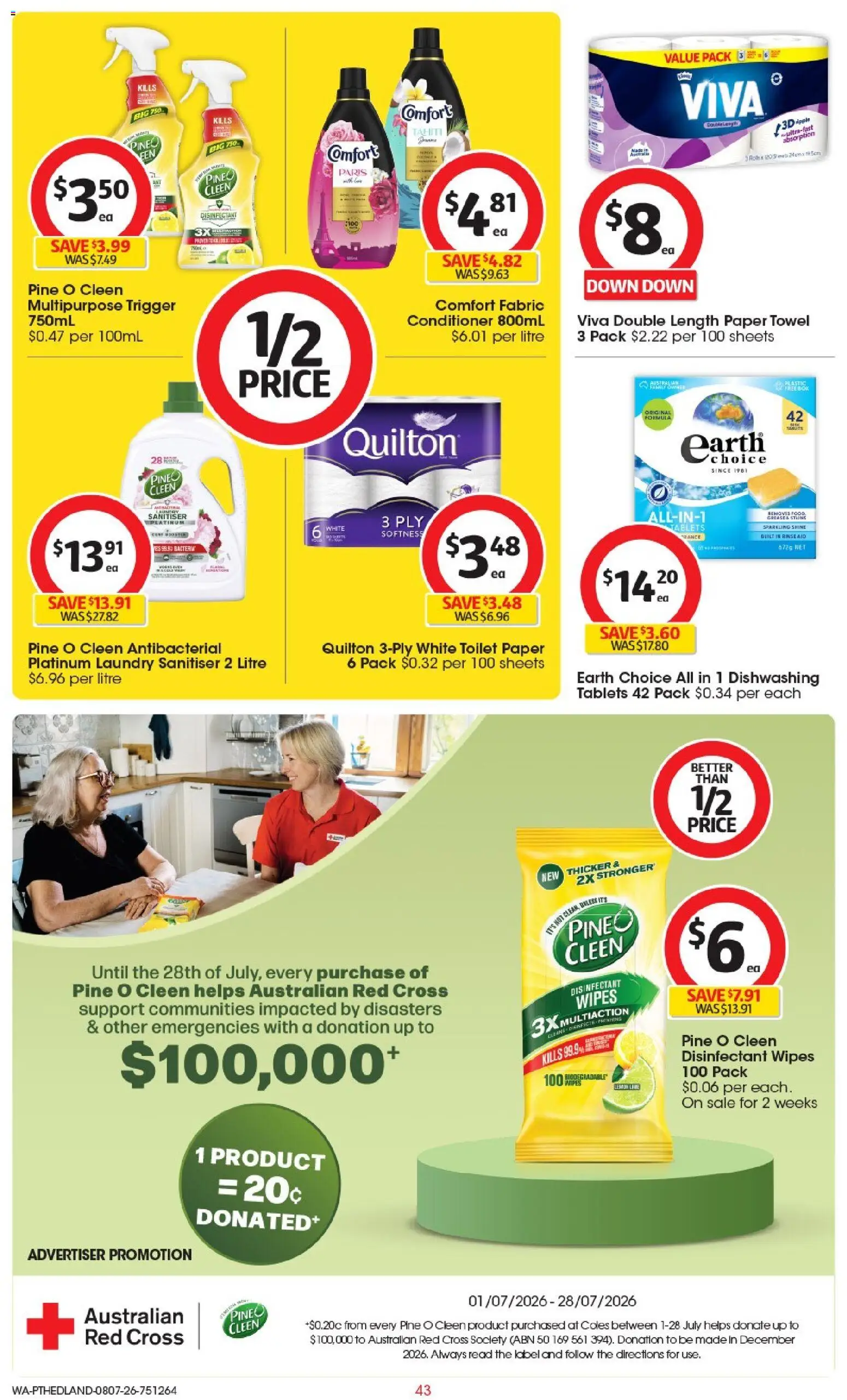 Coles catalogue - valid from 08/07/2026 | Page: 43 | Products: Lemon, Lime, Laundry, Tablets