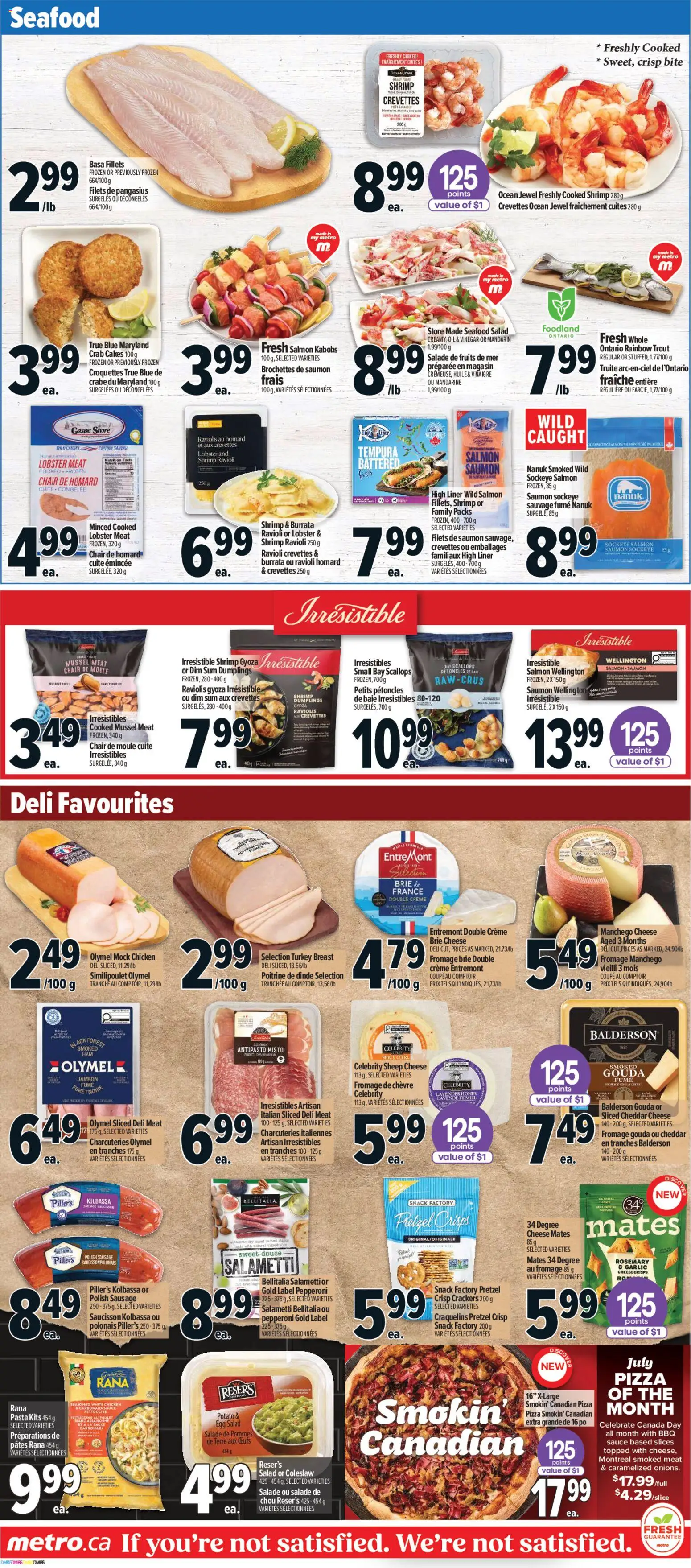 Metro flyer valid from Jul 2, 2026 | Page: 7 | Products: Salad, Turkey, Oil, Pizza