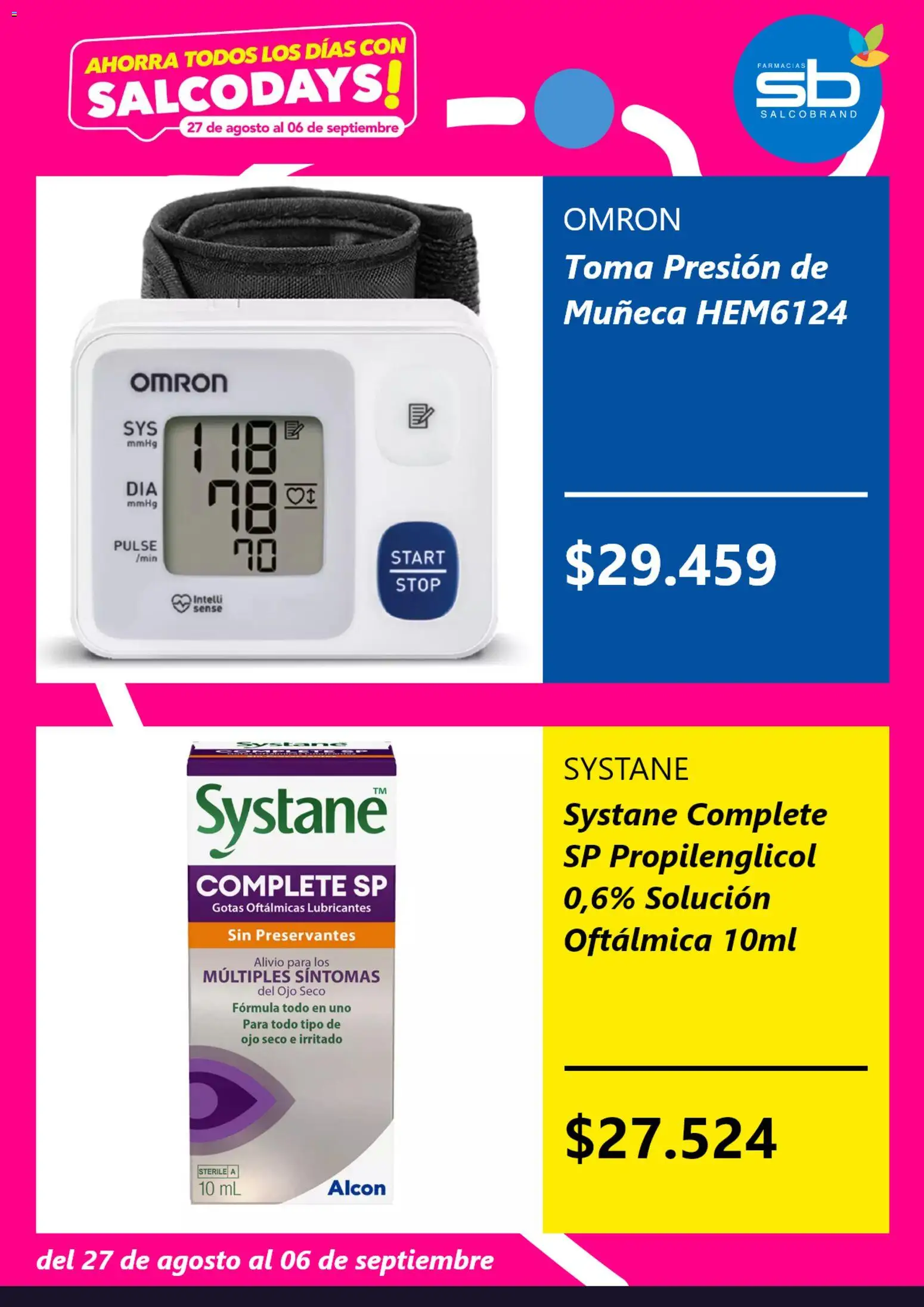 Salcobrand Ofertas │ válido desde el 26.08.2026 | Página: 4 | Productos: Gotas oftálmicas, Muñeca