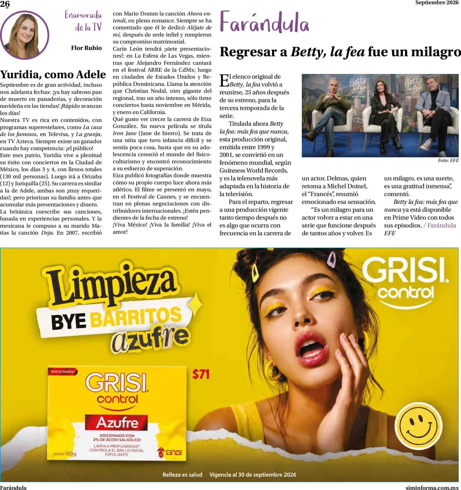 Nuevas ofertas de Farmacias Similares válidas en toda la República Mexicana desde el 01/09/2026. ¡Encuentra las mejores ofertas en Farmacias Similares catálogo! | Página: 26