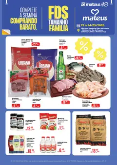 Mateus ofertas Fds tamanho Família - Pré-Visualização do folheto da loja Mateus, válido de 22.05.2026