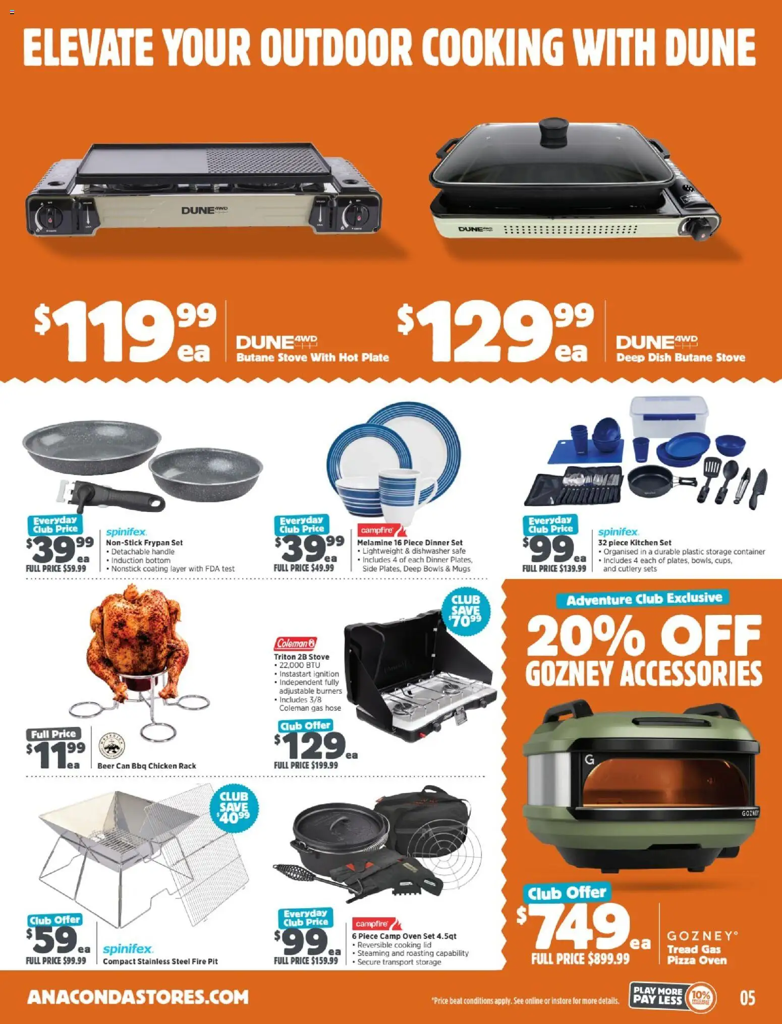 Anaconda catalogue - valid from 24/08/2026 | Page: 5 | Products: Cutlery, Chicken, Safe, Beer can