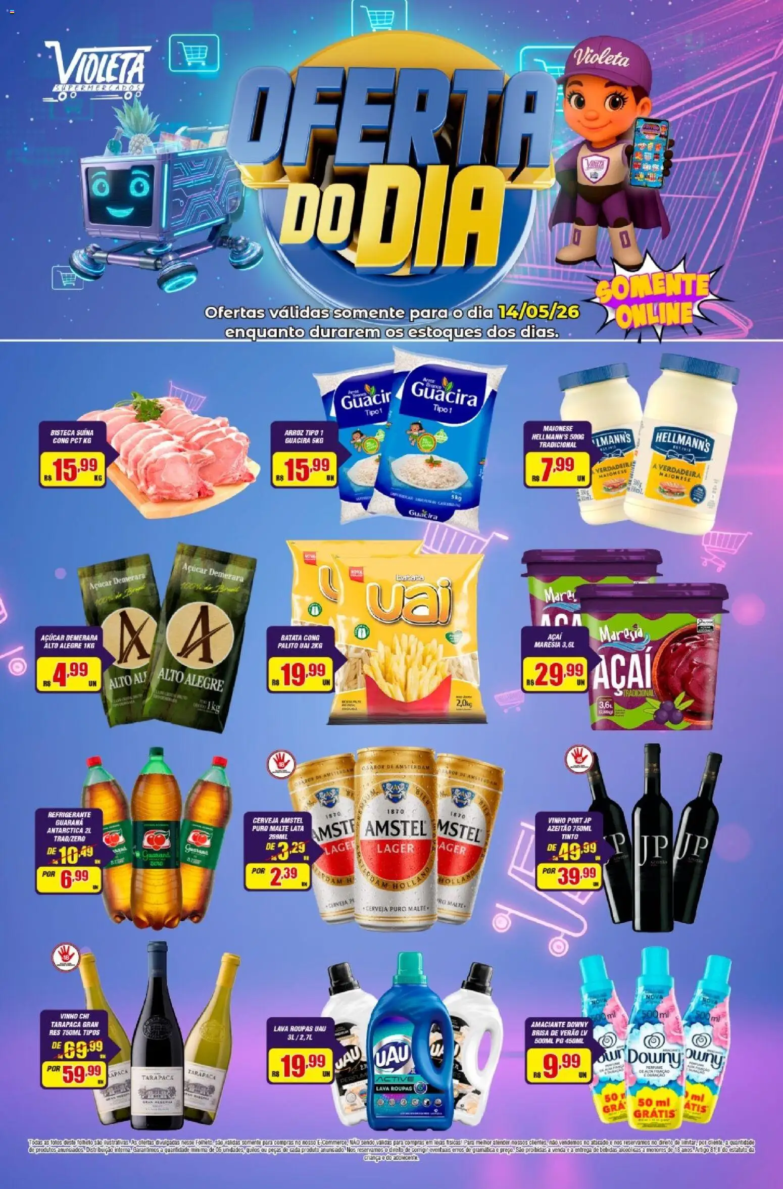 Violeta Supermercados Folheto - válido de 14.05.2026 | Página: 1
