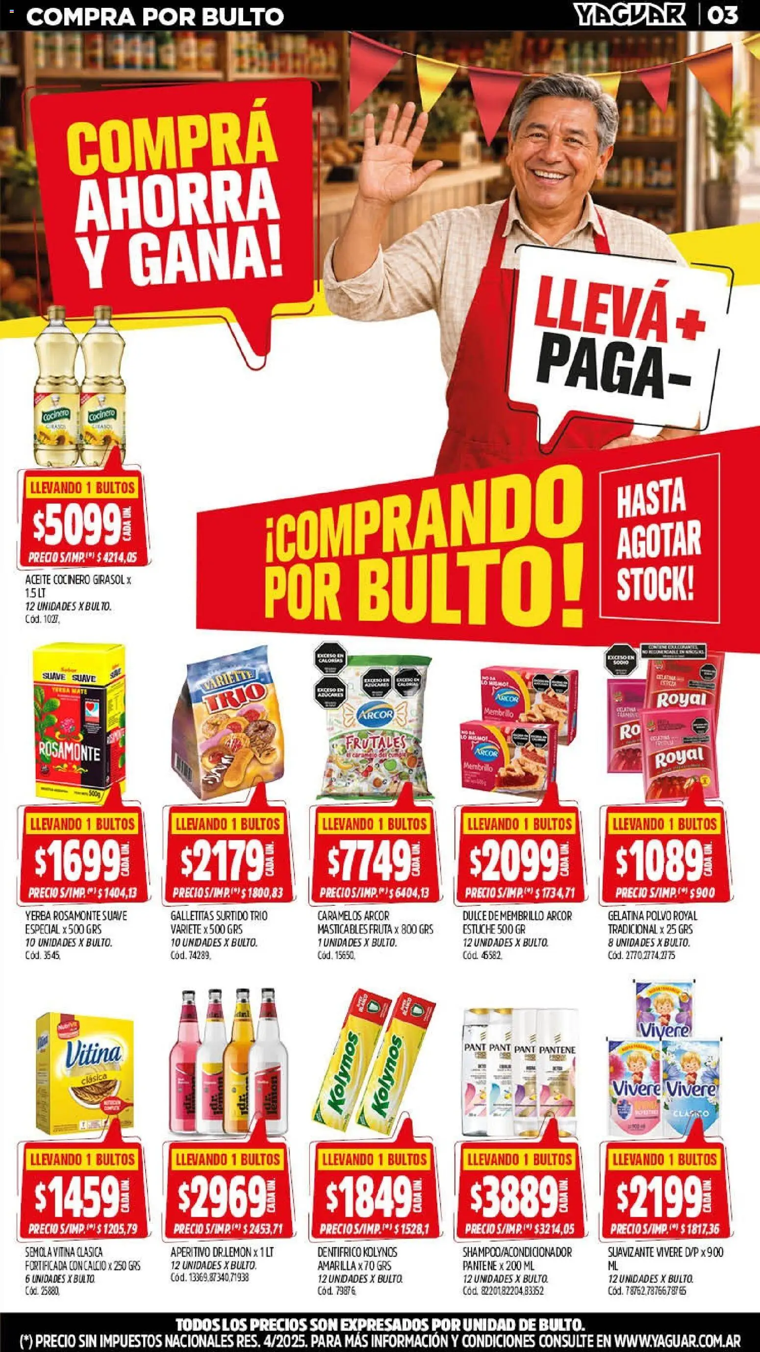 Yaguar - Oferta Semanal Chaco │ válido desde el 14/09/2026 | Página: 3 | Productos: Yerba, Gelatina, Dulce, Estuche