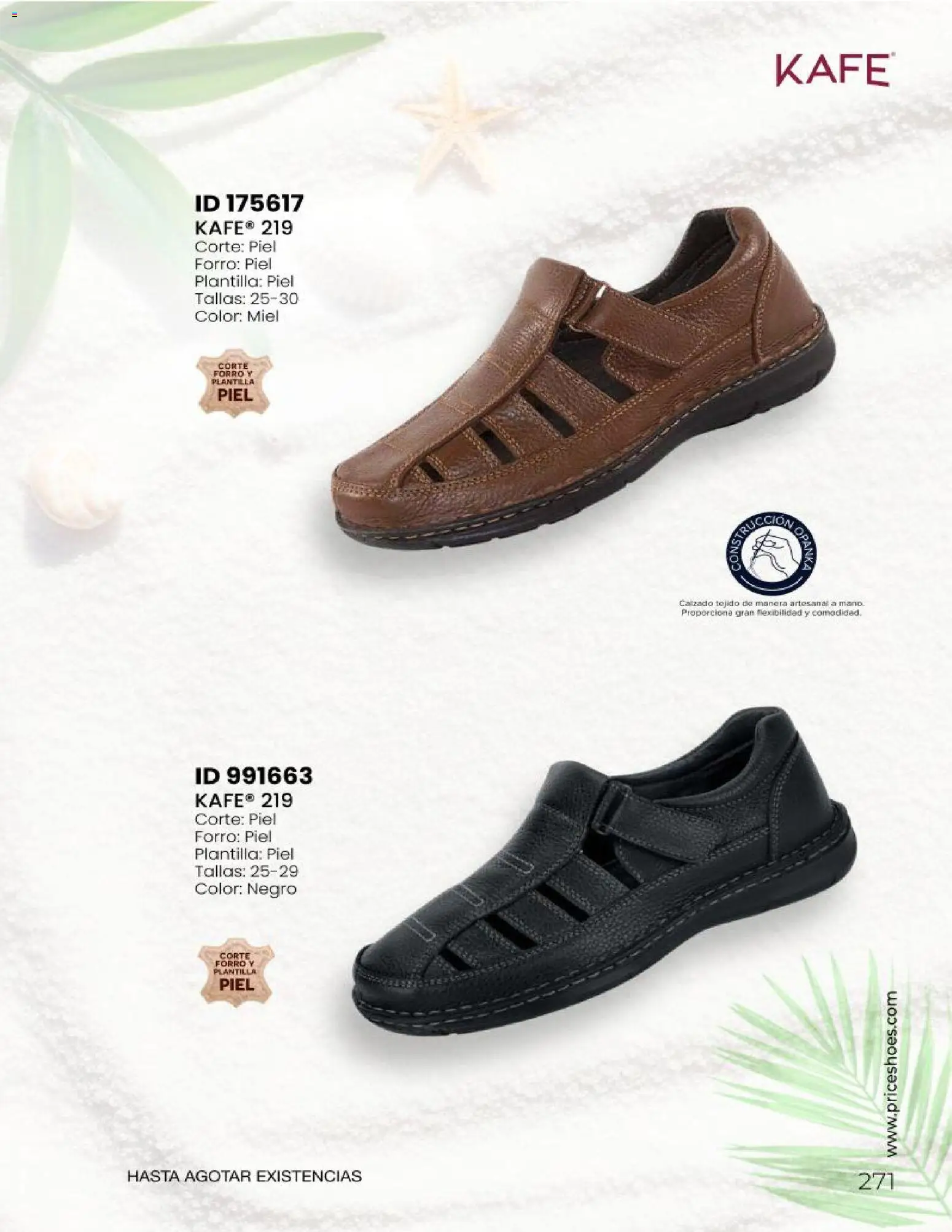 Nuevas ofertas de Price Shoes válidas en toda la República Mexicana desde el 23/06/2026. ¡Encuentra las mejores ofertas en Price Shoes catálogo Sandalias 2026! | Página: 271 | Productos: Miel