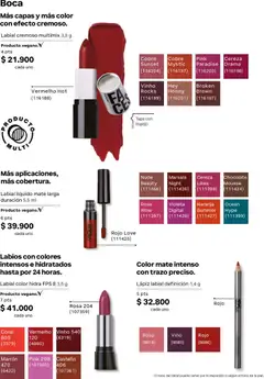 Natura catálogo ciclo 12 -  Vista previa de la revista de la tienda Natura valido desde el 22/07/2026 | Página: 93 | Productos: Lápiz labial, Mousse, Chocolate, Vino