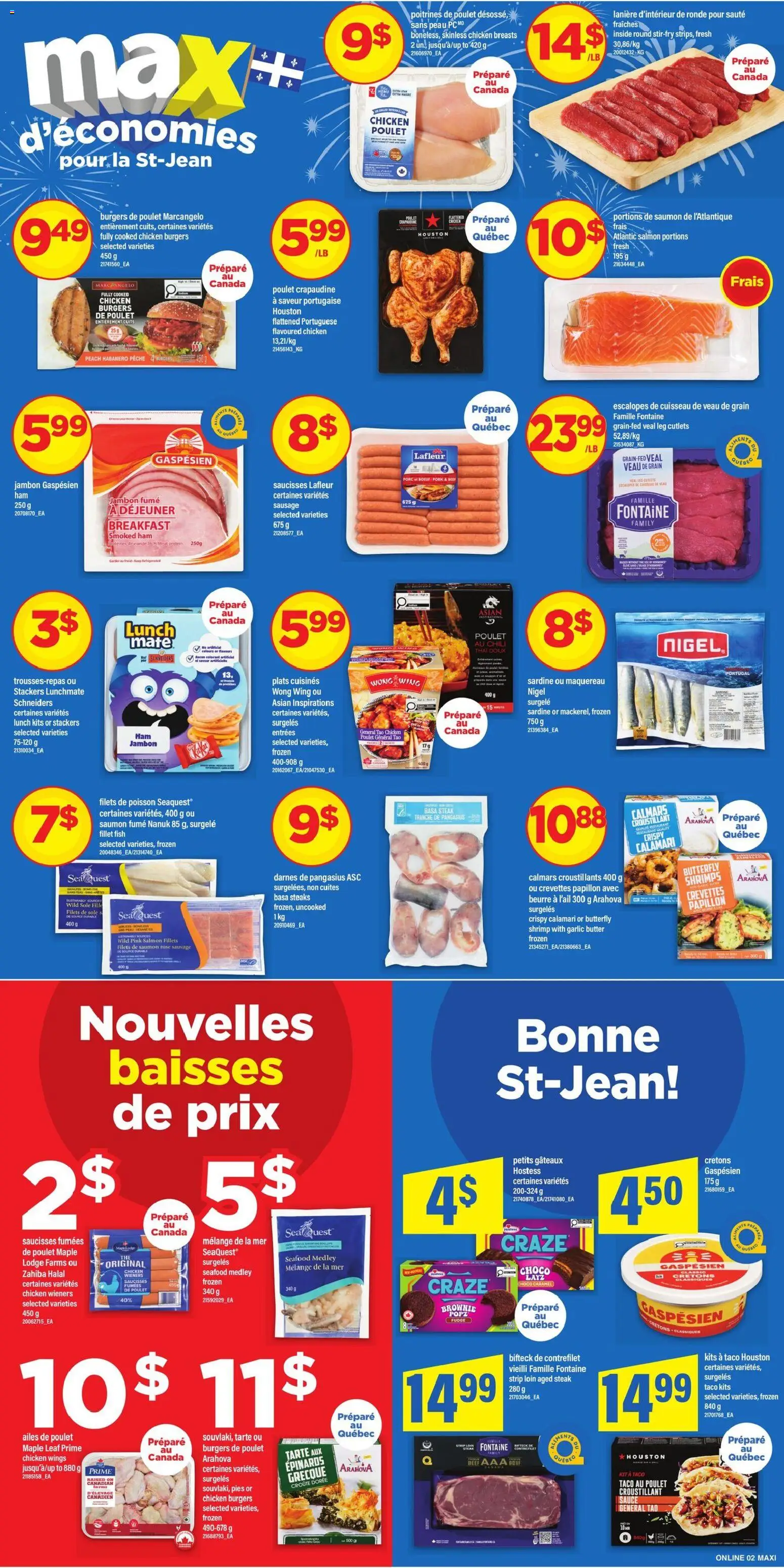 Maxi flyer valid from 18.06.2026 | Page: 5 | Products: Fish, PC, Ham, Chicken