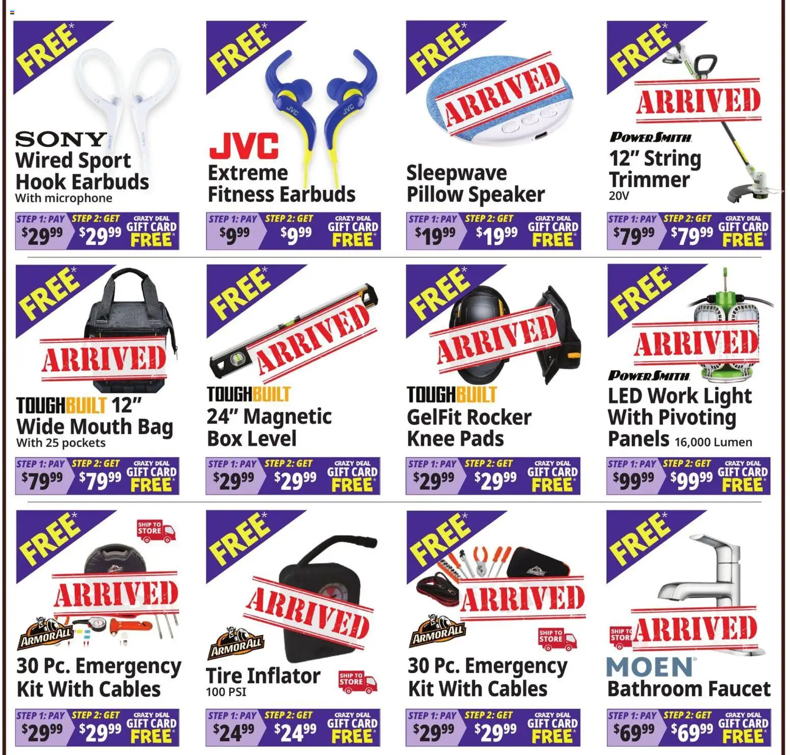 Ocean State Job Lot Coming Attractions - MA - valid from 09/17/2026 | Page: 2 | Products: Box, Hook, Pads, String trimmer