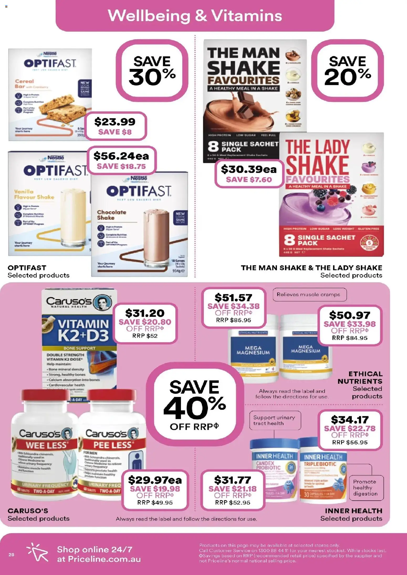 Priceline Pharmacy catalogue - valid from 19.02.2026 | Page: 28 | Products: Chocolate, Cereal, Sugar, Weight