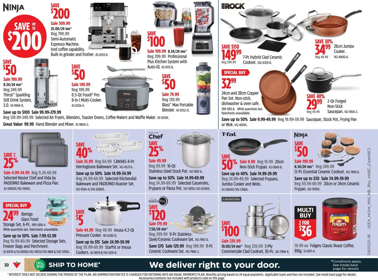 Canadian Tire flyer valid from 04.06.2026 | Page: 30 | Products: Freezer, Oven, Grinder, Toaster